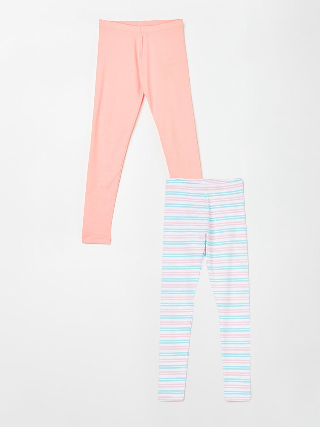 

Fame Forever by Lifestyle Girls Pack Of 2 Ankle Length Leggings, White