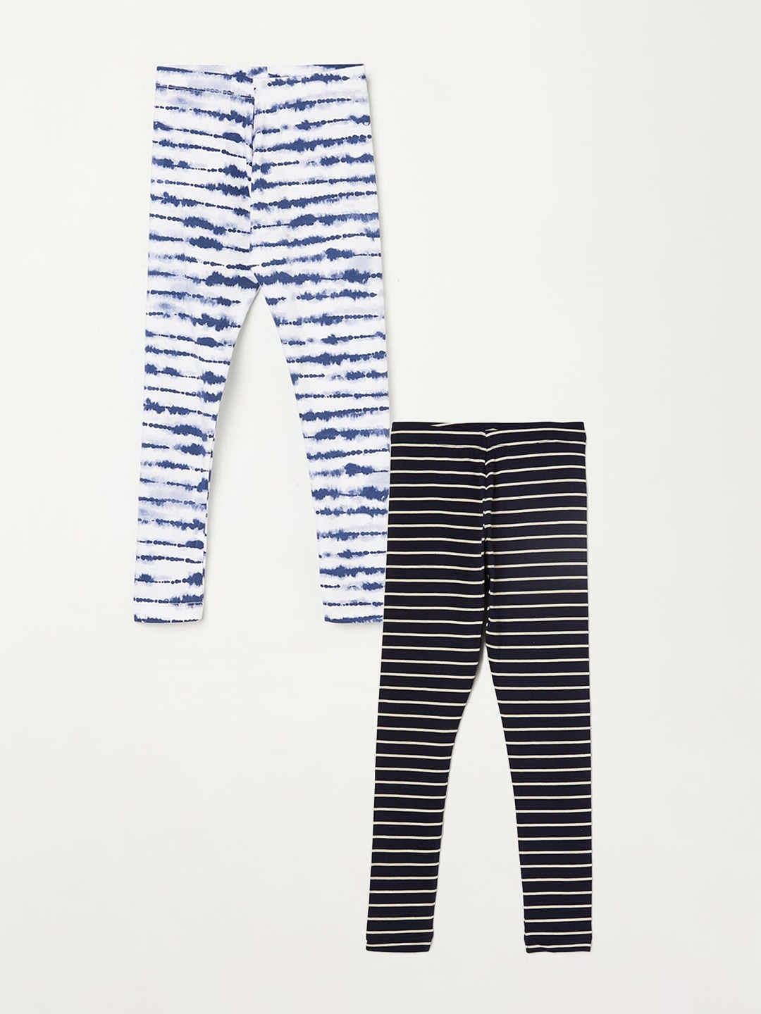 

Fame Forever by Lifestyle Girls Pack Of 2 Printed Ankle Length Leggings, Blue