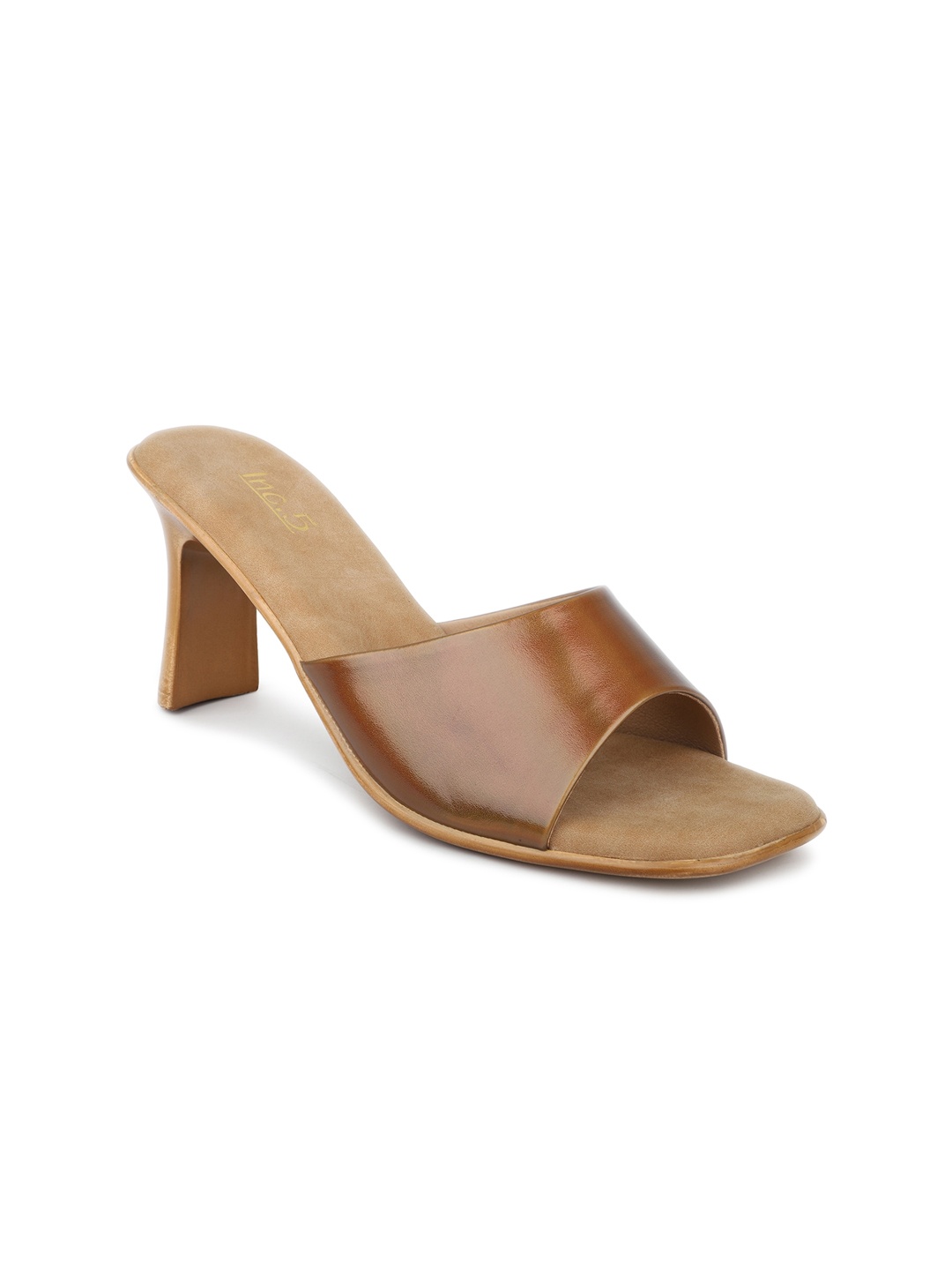 

Inc 5 Open Toe Slim Heels, Tan