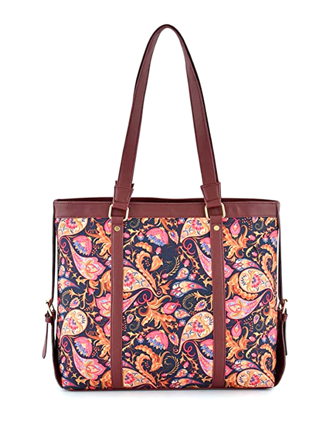 

Anouk Floral Printed Structured Shoulder Bag, Blue