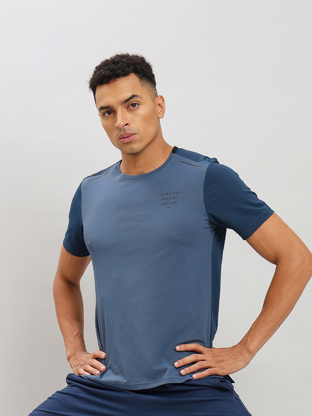 

Technosport Slim Fit Sports T-Shirt, Navy blue