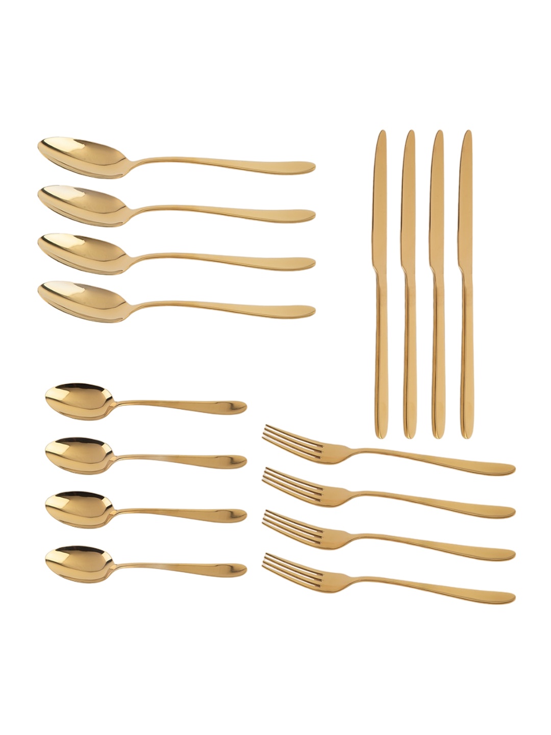 

Anko Gold Toned 16 Pieces Steel Cutlery Set