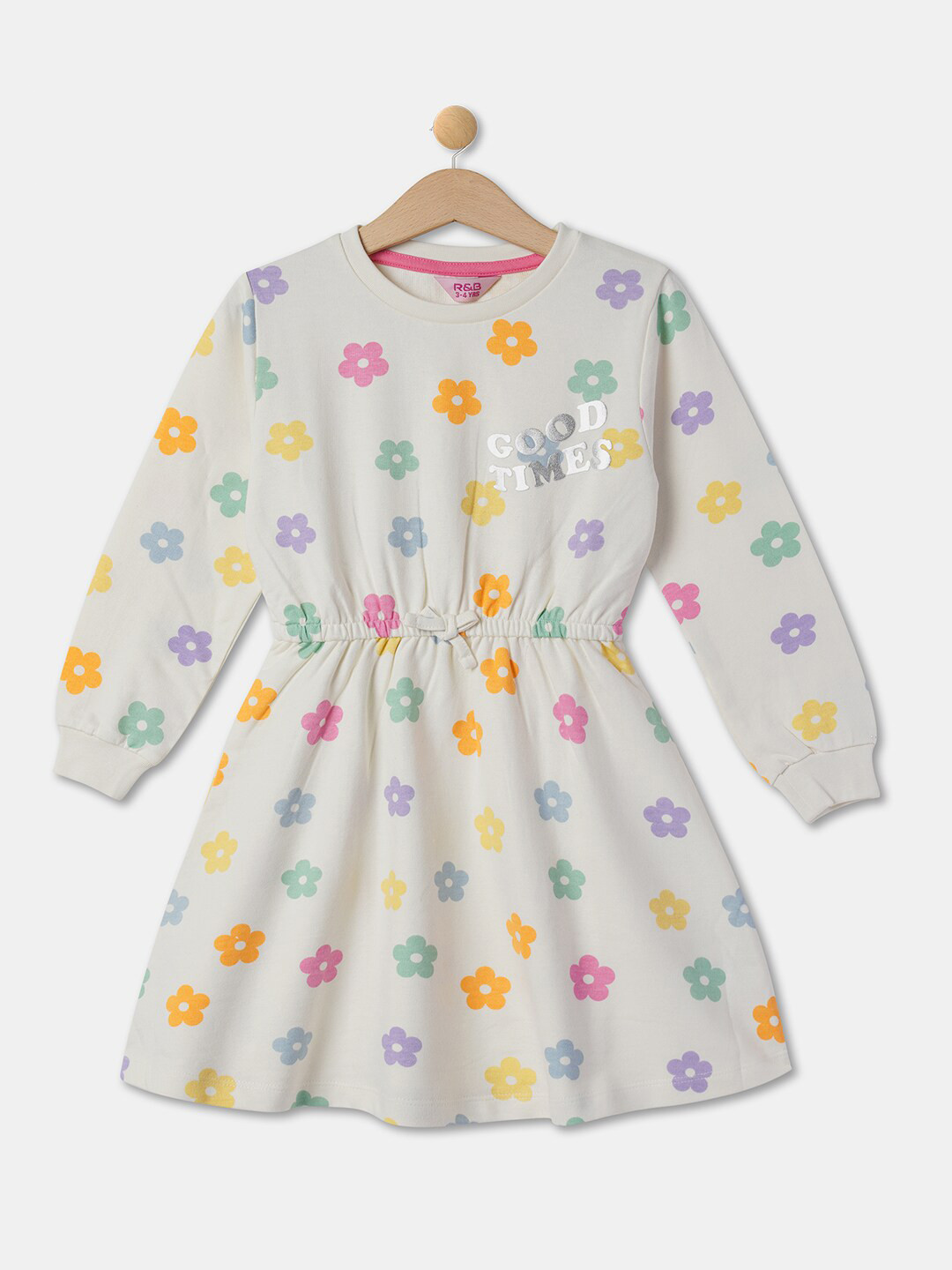 

R&B Beige Floral Printed Peplum Maxi Dress, Grey