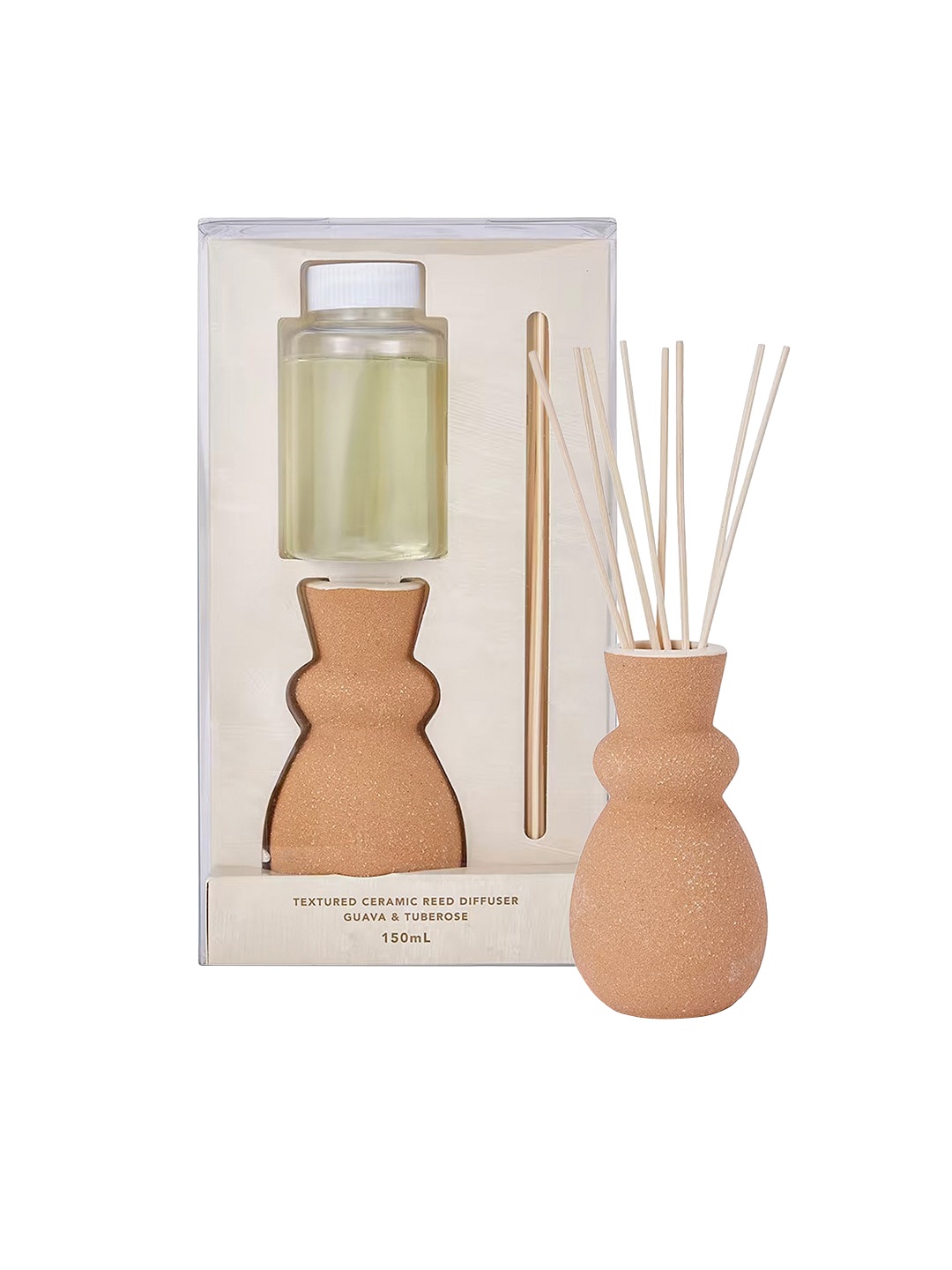 

Anko Brown Textured Seed Diffuser Guava & Tuberose-150ml