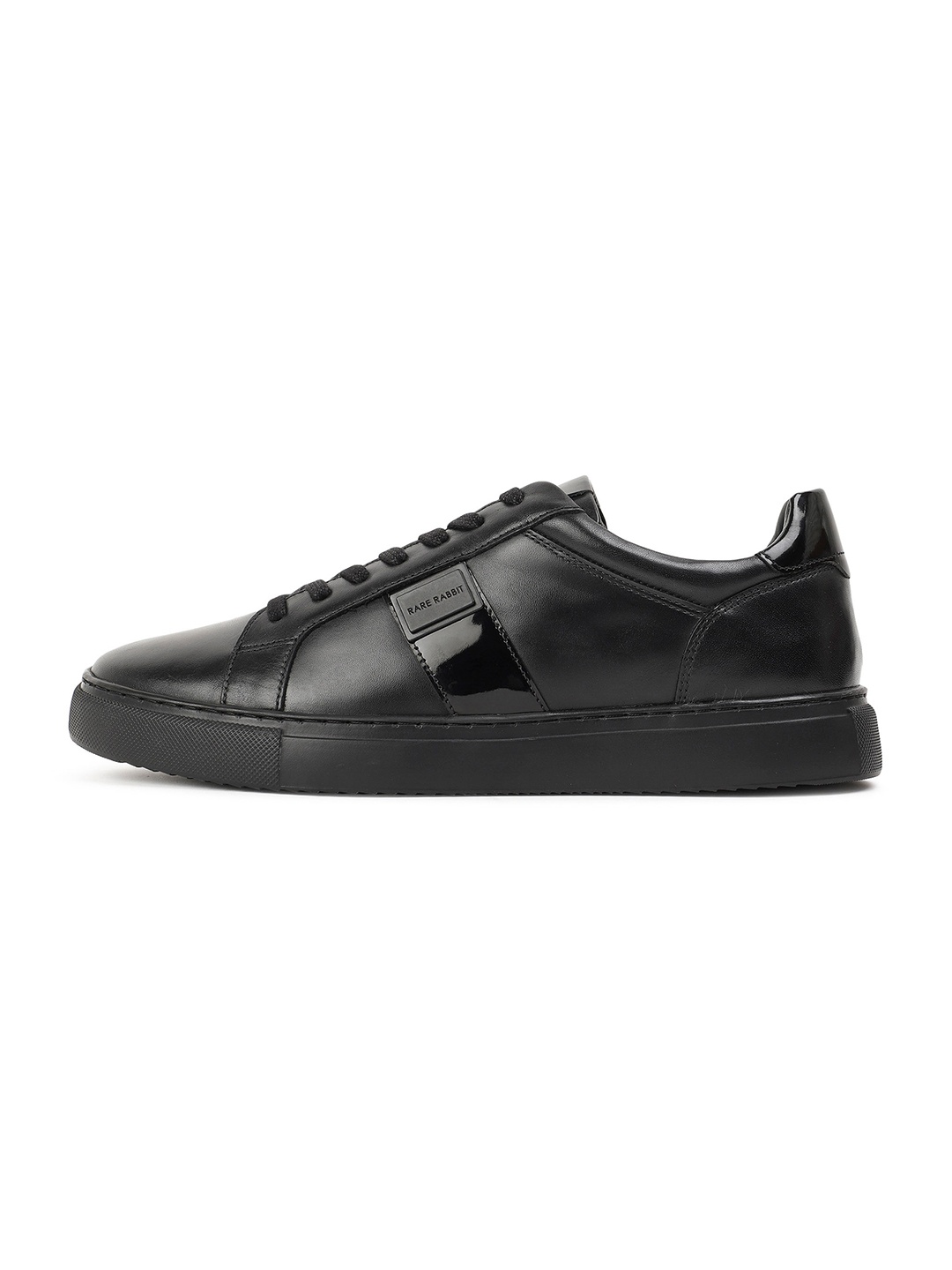 

RARE RABBIT Men Alden Leather Lace-Up Sneakers, Black