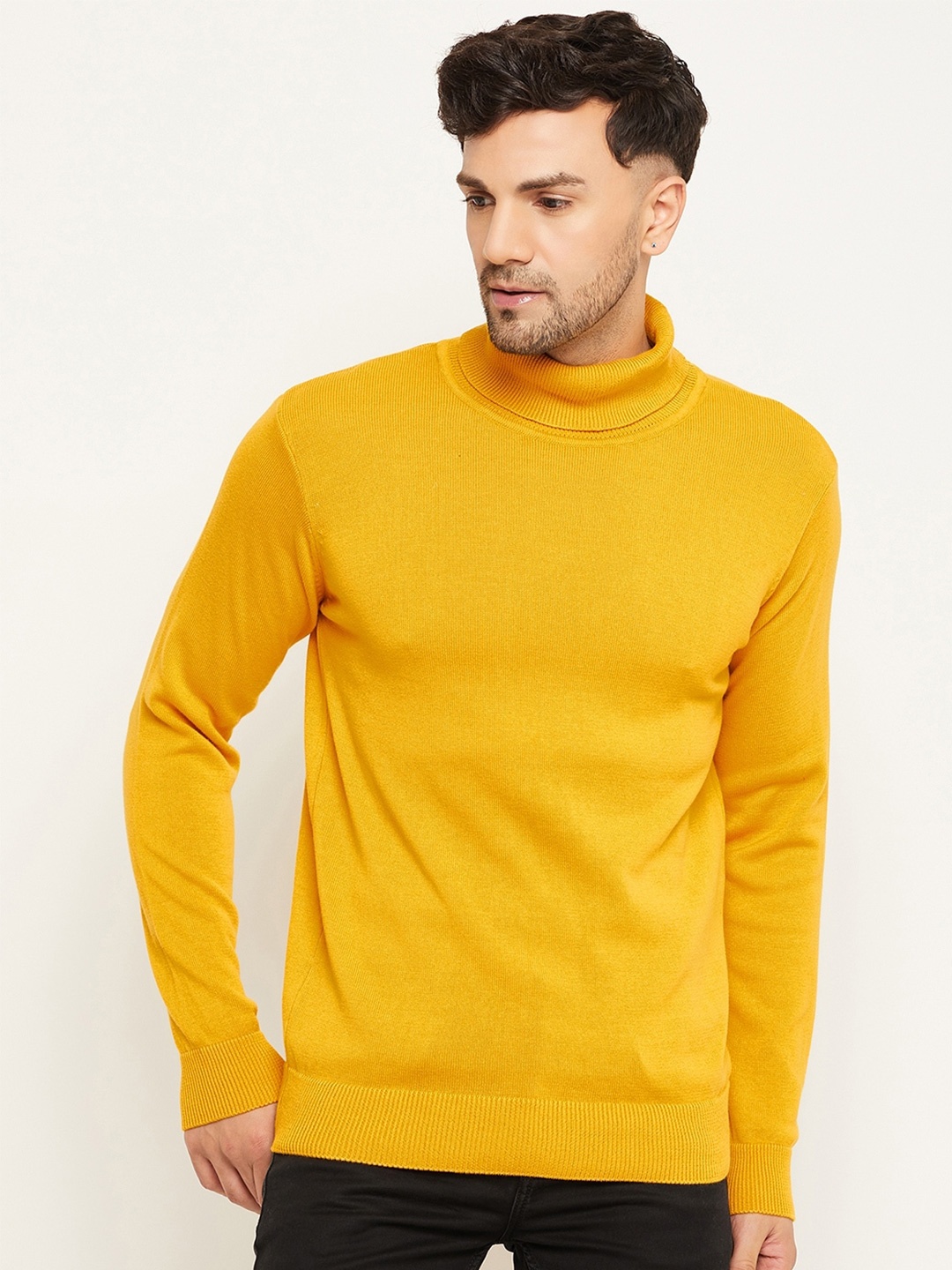 

Club York Turtle Neck Cotton Pullover Sweaters, Mustard