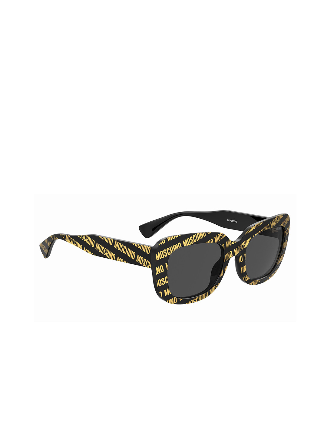 

MOSCHINO Women Square Sunglasses with UV Protected Lens 2054137RM53IR, Black