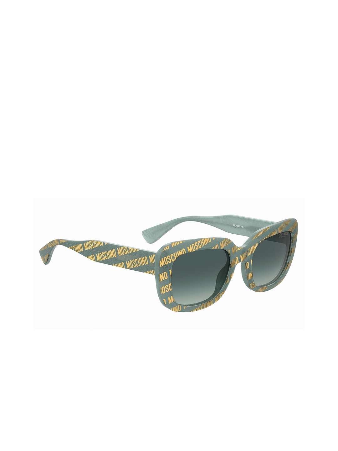 

MOSCHINO Women Square Sunglasses with UV Protected Lens 2054136HO539K, Green