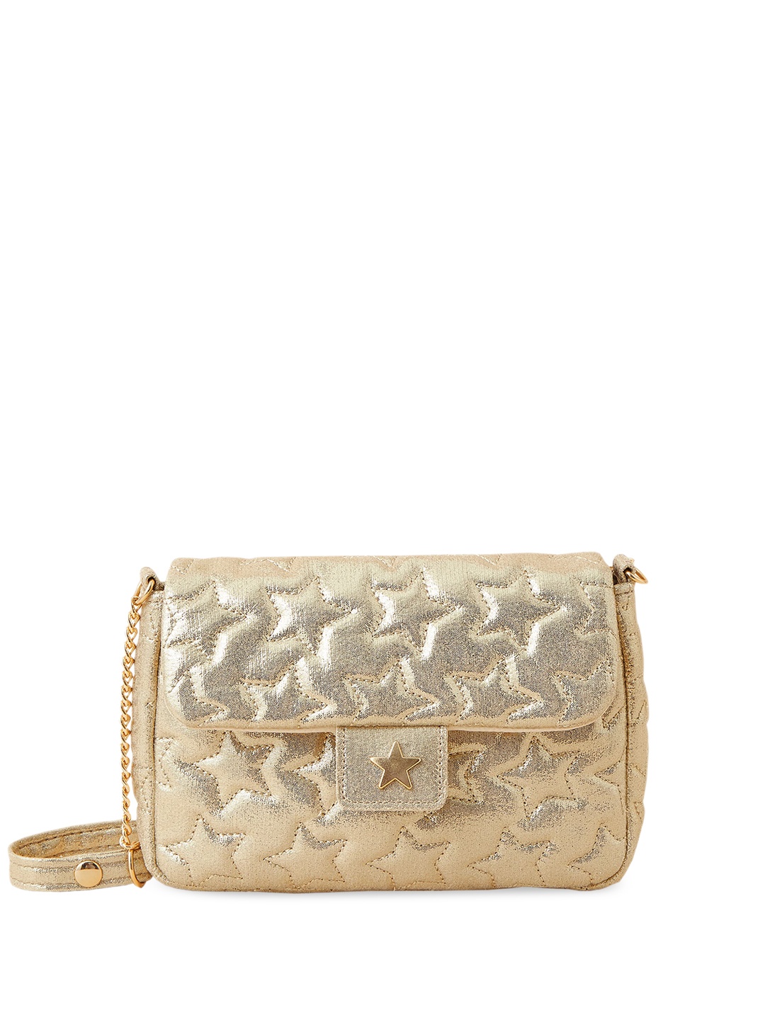 

Accessorize Multicoloured Printed Structured Sling Bag with Tasselled, Multi