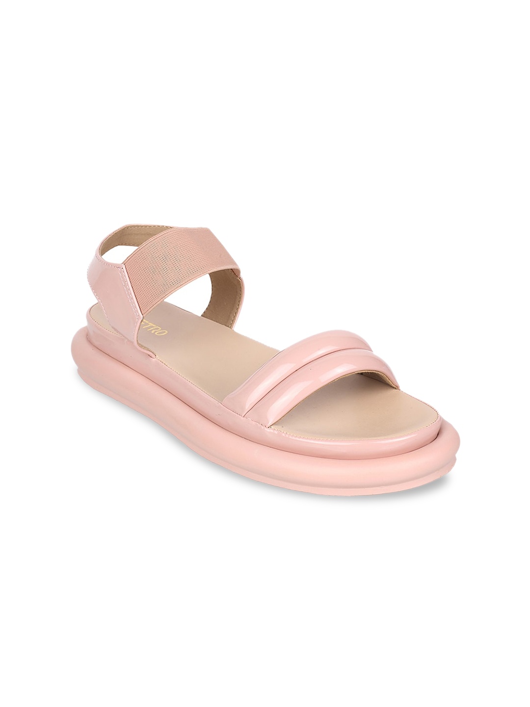 

Metro Open Toe Flatform Heels, Peach