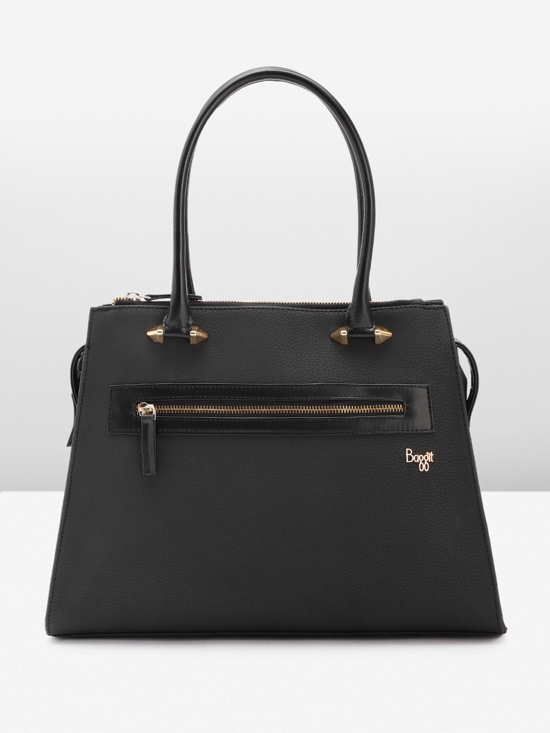 

Baggit Women Solid Handheld Bag, Black