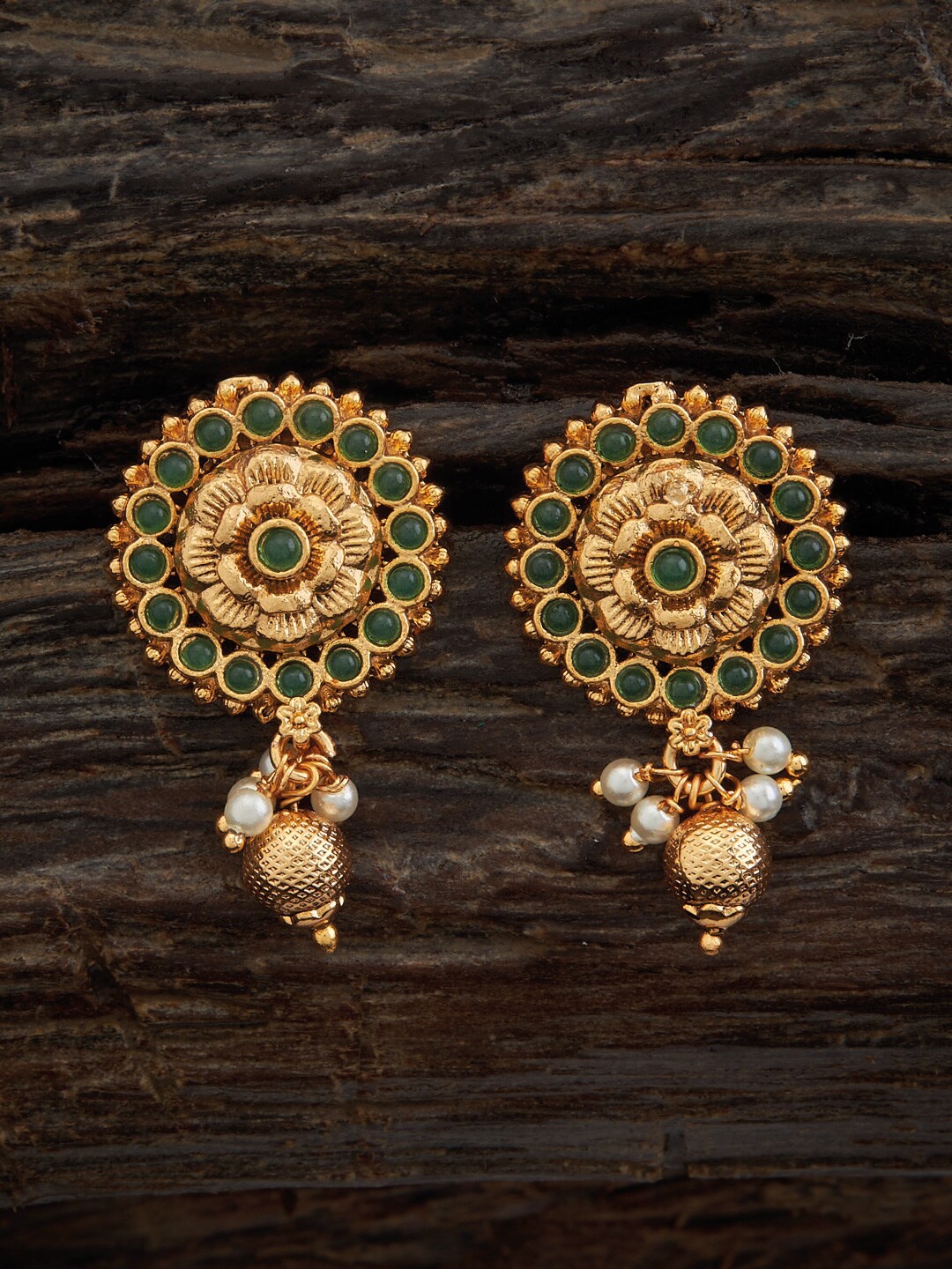 

Kushal's Fashion Jewellery Gold Plated Drop Earrings