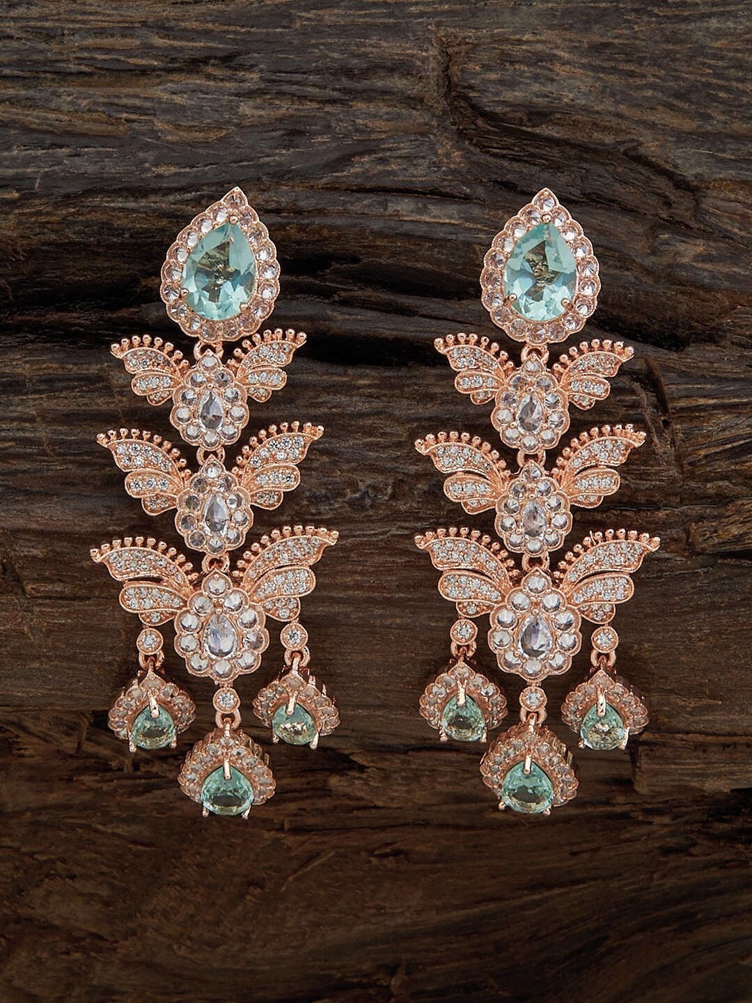 

Kushal's Fashion Jewellery Gold-Plated Classic Drop Earrings