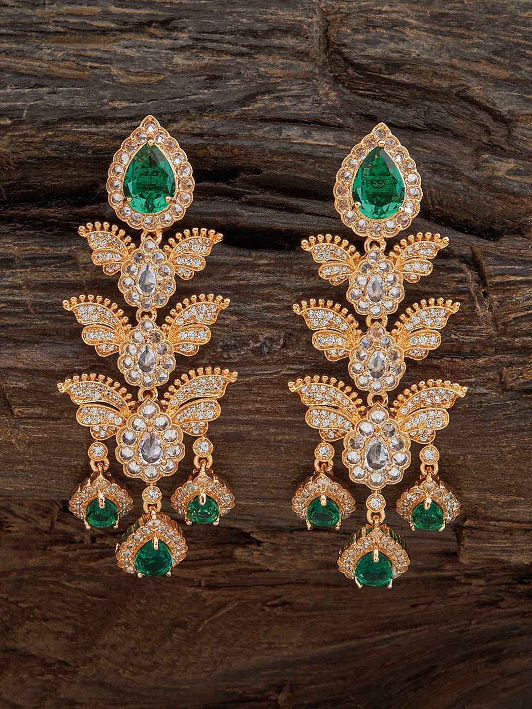 

Kushal's Fashion Jewellery Gold-Plated Classic Drop Earrings