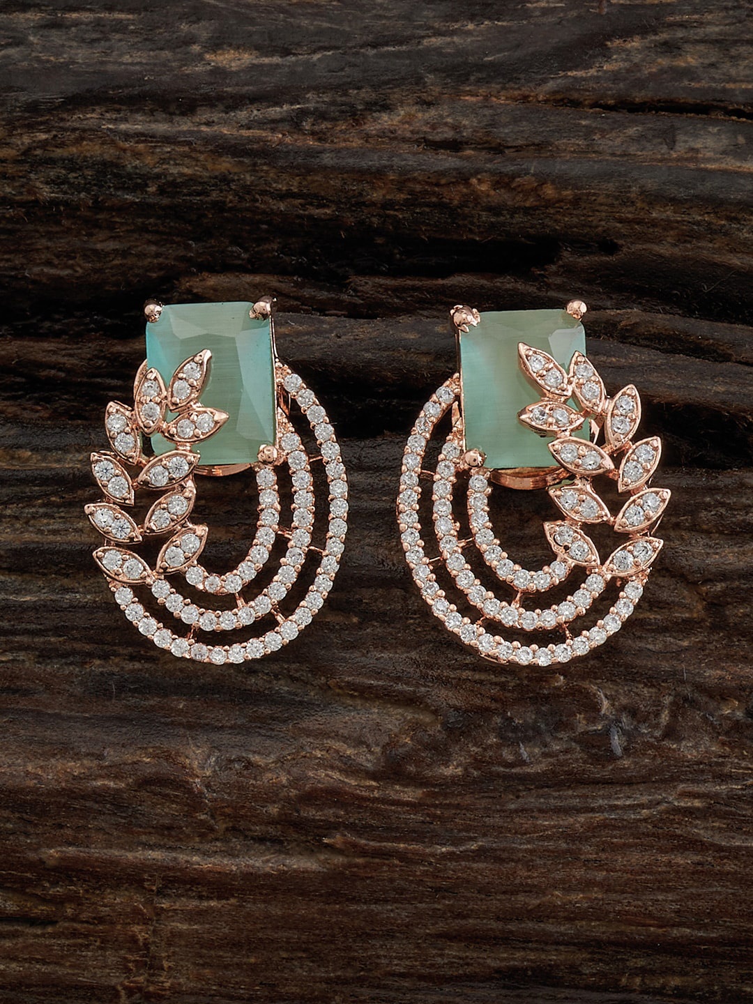 

Kushal's Fashion Jewellery Rose Gold-Plated Classic Studs Earrings
