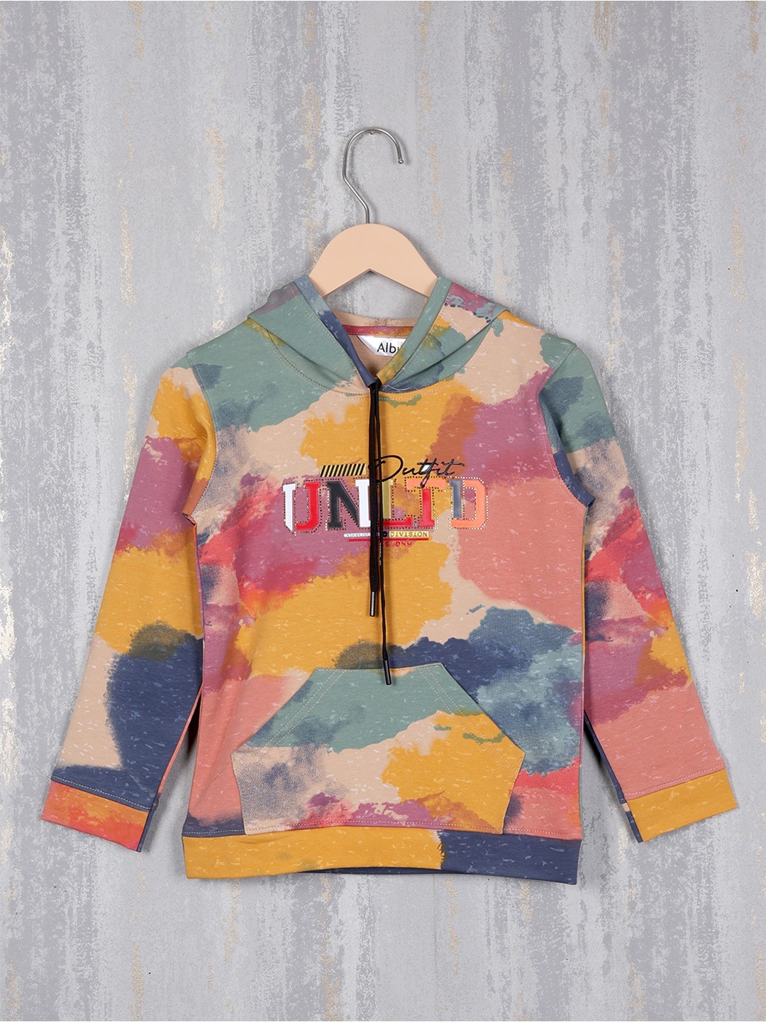 

Albion Boys Colorblocked Hooded Neck Long Sleeve Pullover Sweatshirt, Green