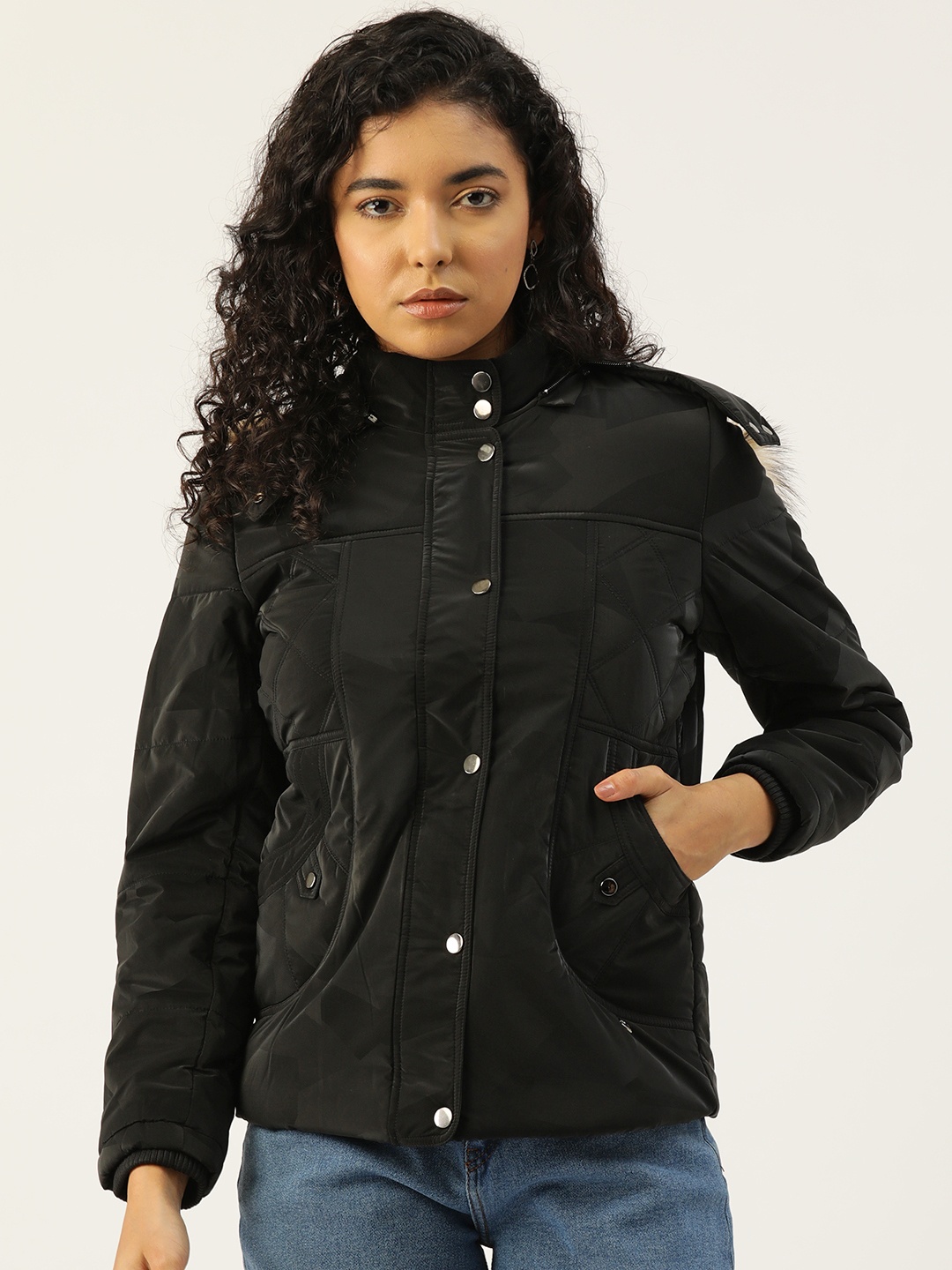 

Monte Carlo Hooded Padded Jacket, Black