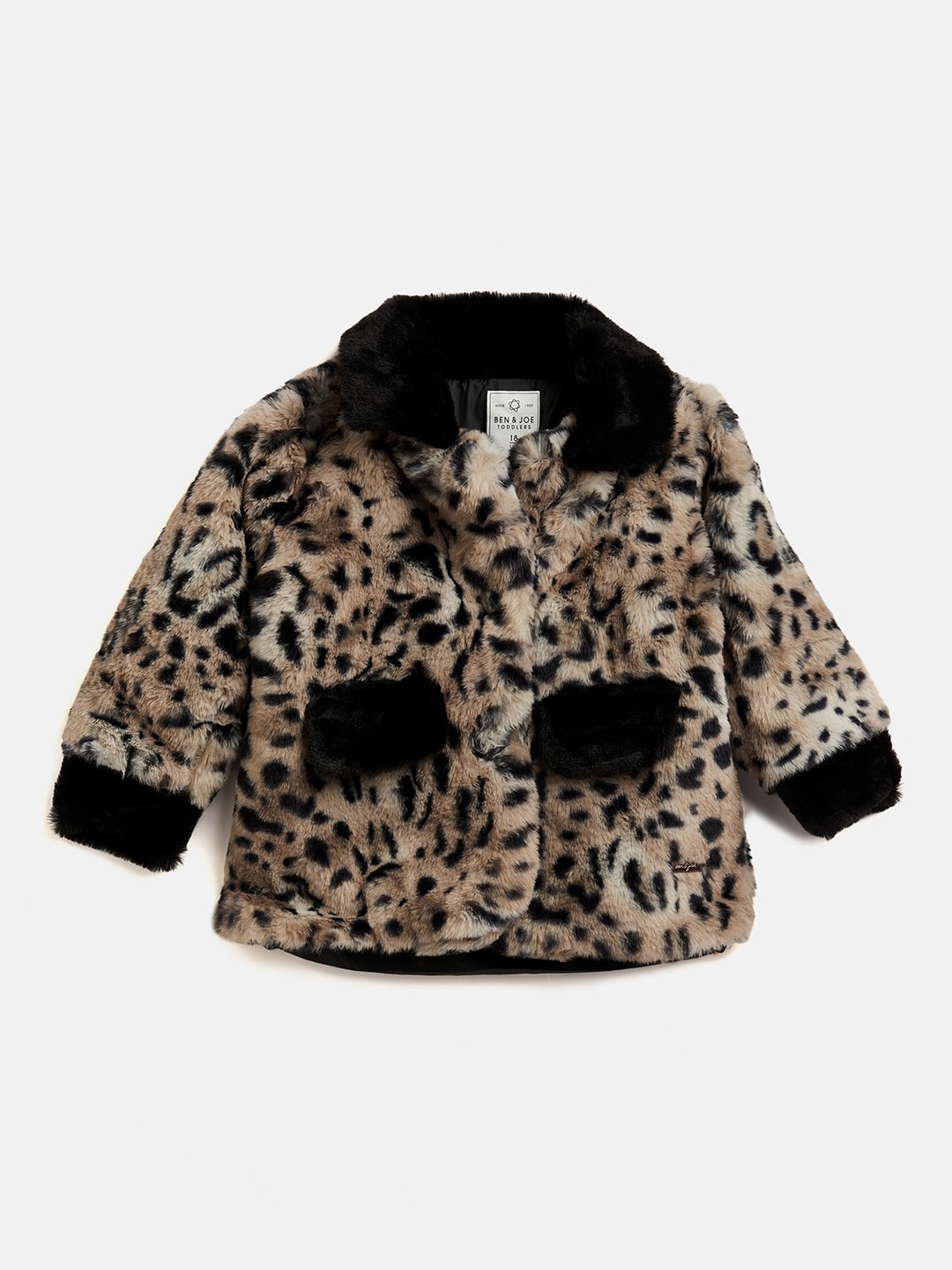 

Ben & Joe Girls Animal Printed Fleece Pullover Sweatshirt, Black