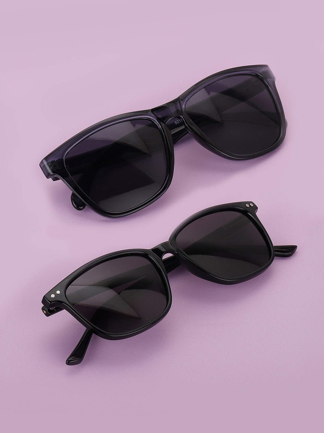 

Carlton London Unisex Wayfarer Sunglasses With UV Protected Lens-CLSAC291, Black