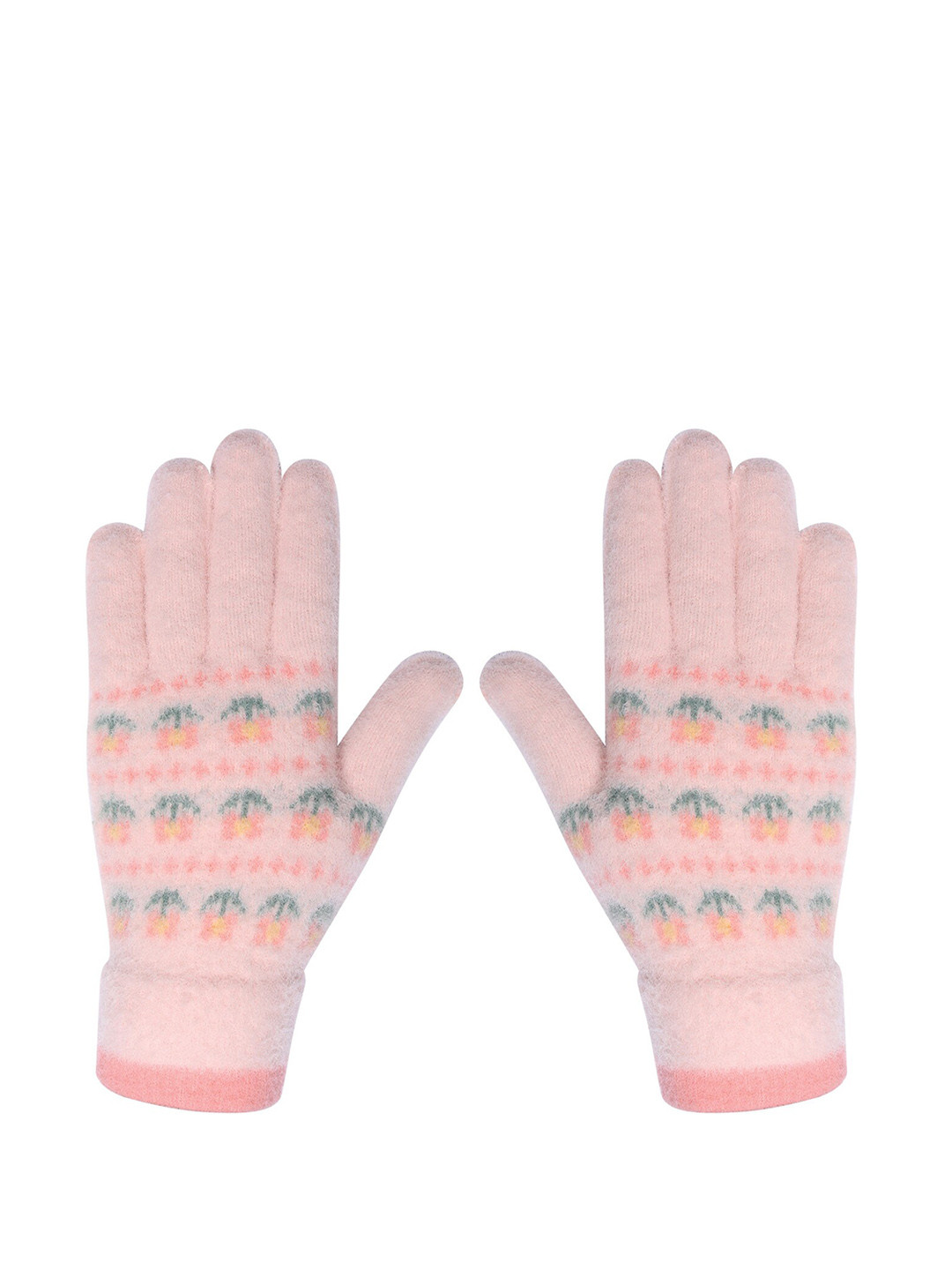 

LOOM LEGACY Women Acrylic Winter Acrylic Hand Gloves, Pink