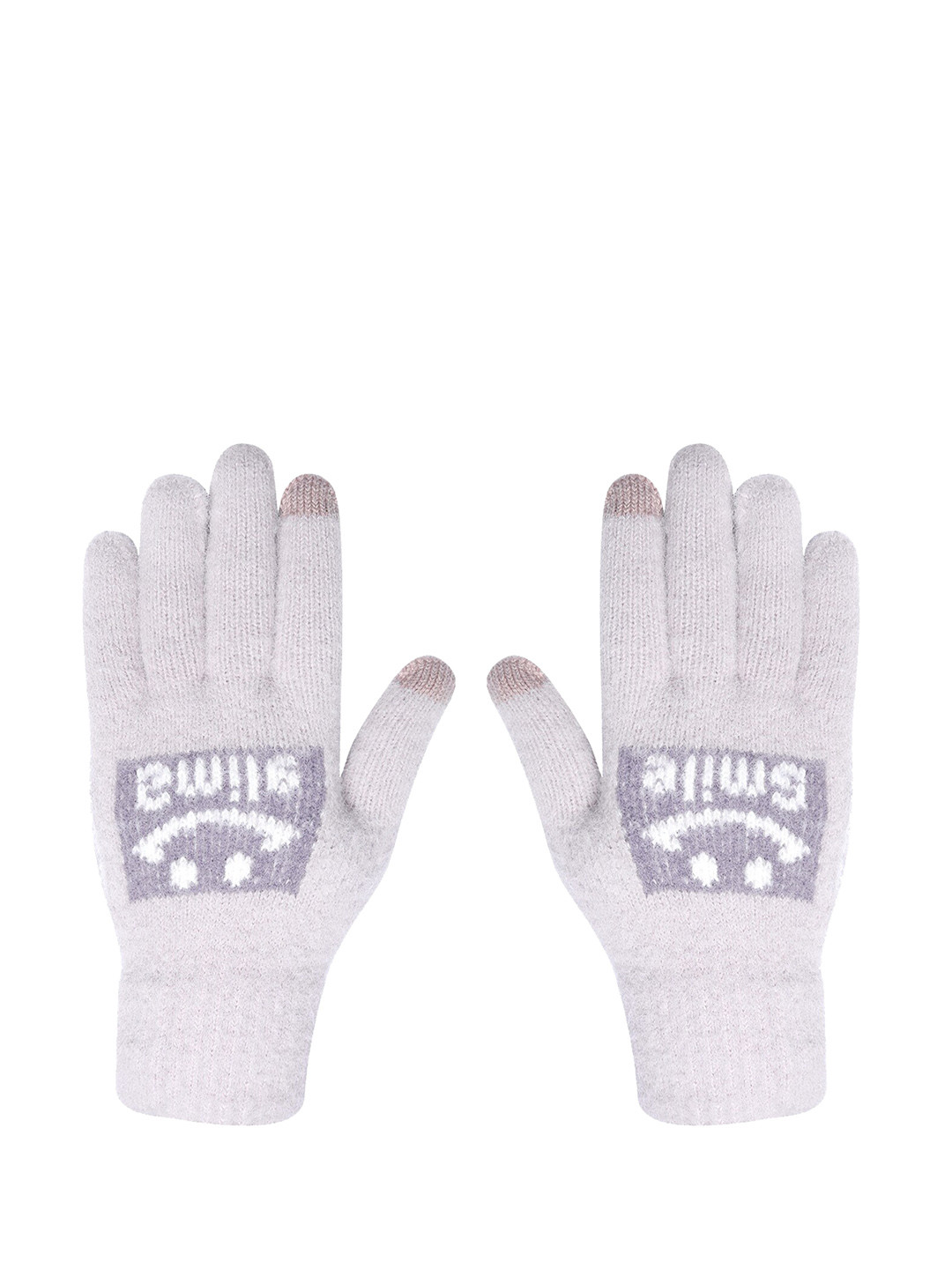 

LOOM LEGACY Women Knitted Design Winter Acrylic Hand Gloves, Purple