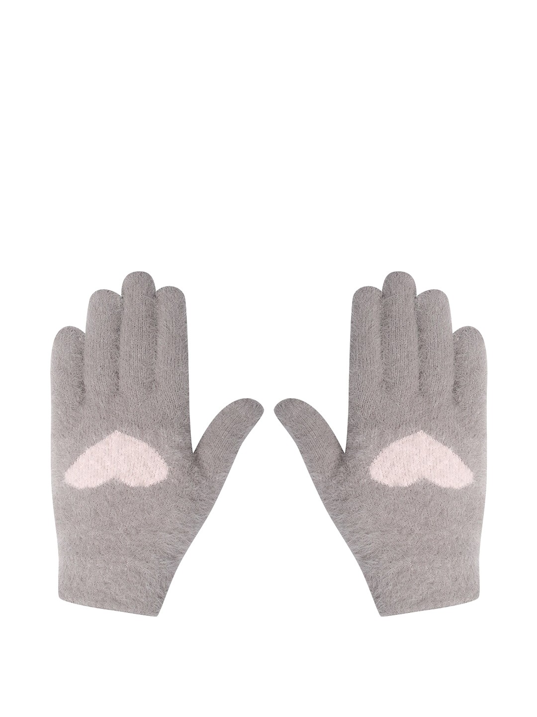 

LOOM LEGACY Women Winter Acrylic Hand Gloves, Grey