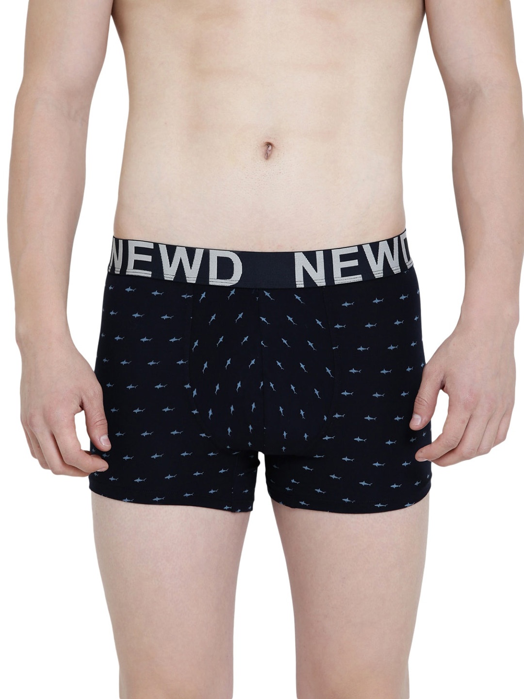 

NEWD Men Conversational Printed Trunk NTP10, Navy blue