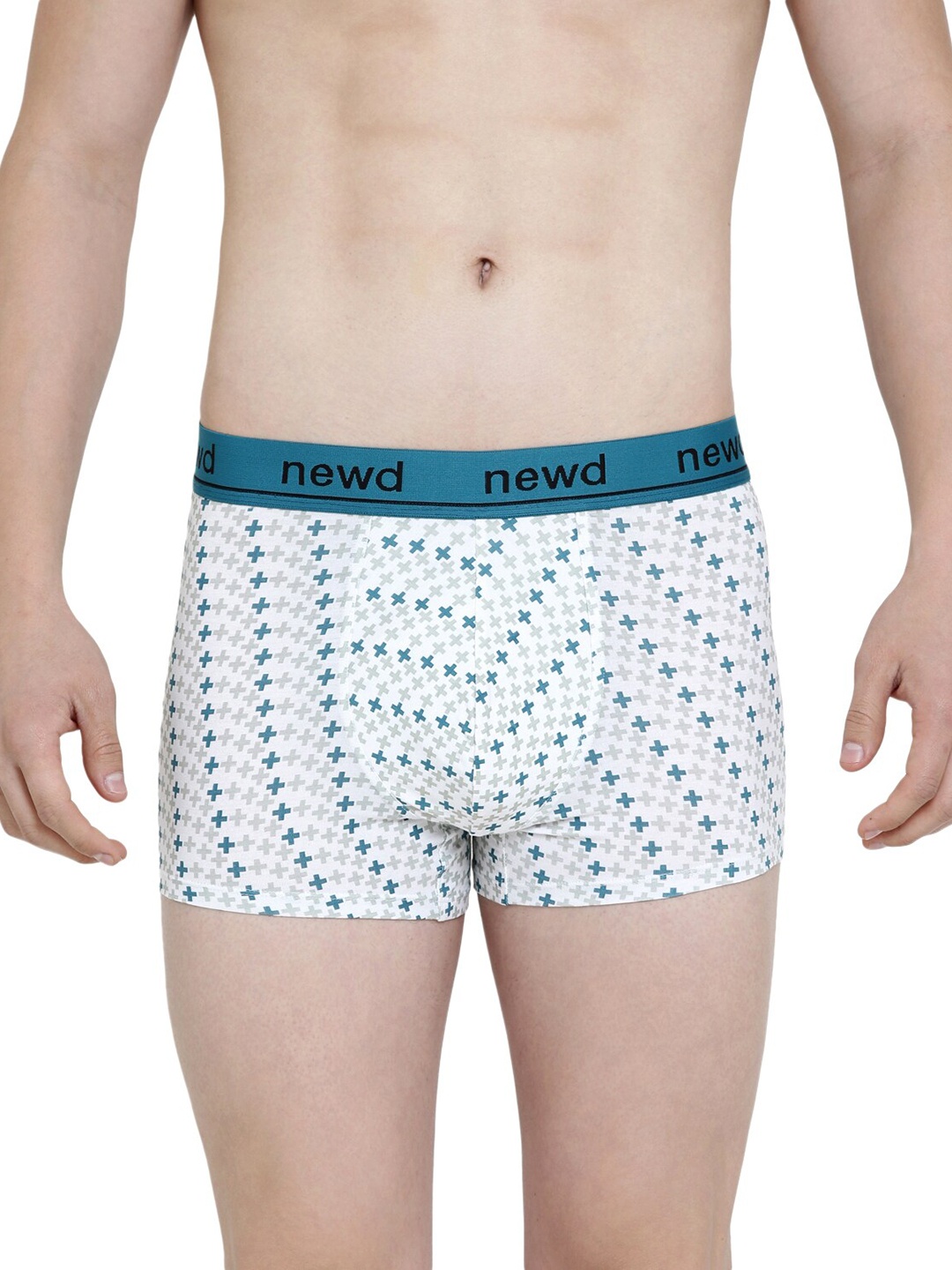 

NEWD Printed Outer Elastic Trunk NTP9-WHITE