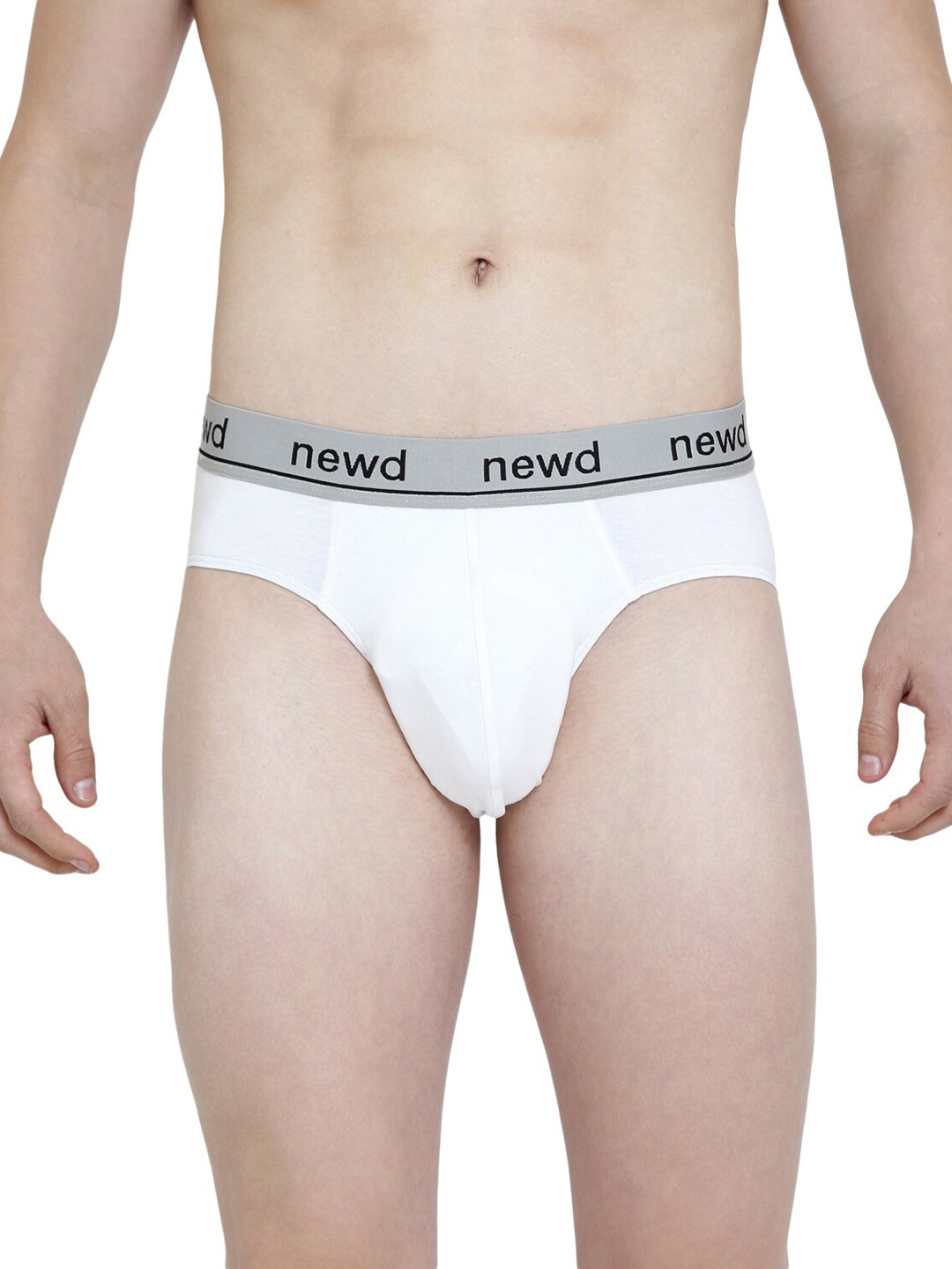 

NEWD Outer Elasticated Basic Briefs NBS1-WHITE-S