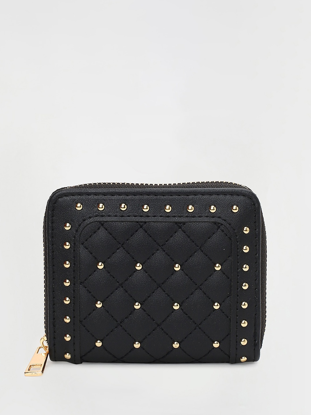 

max Women Embellished Zip Around Wallet, Black