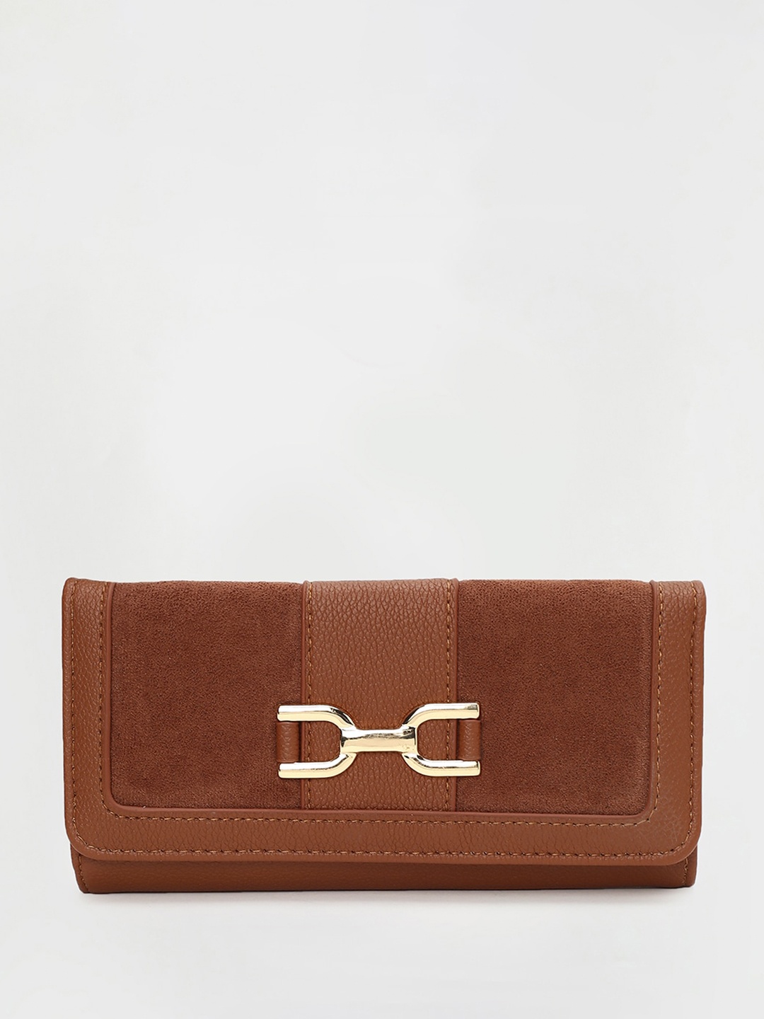 

max Women Three Fold Wallet, Brown