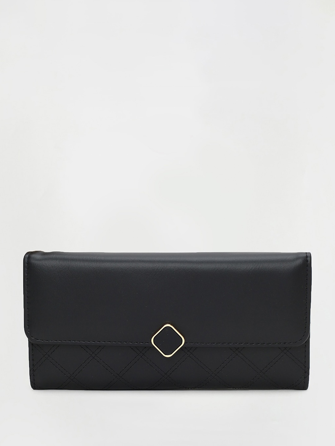 

max Women Three Fold Wallet, Black