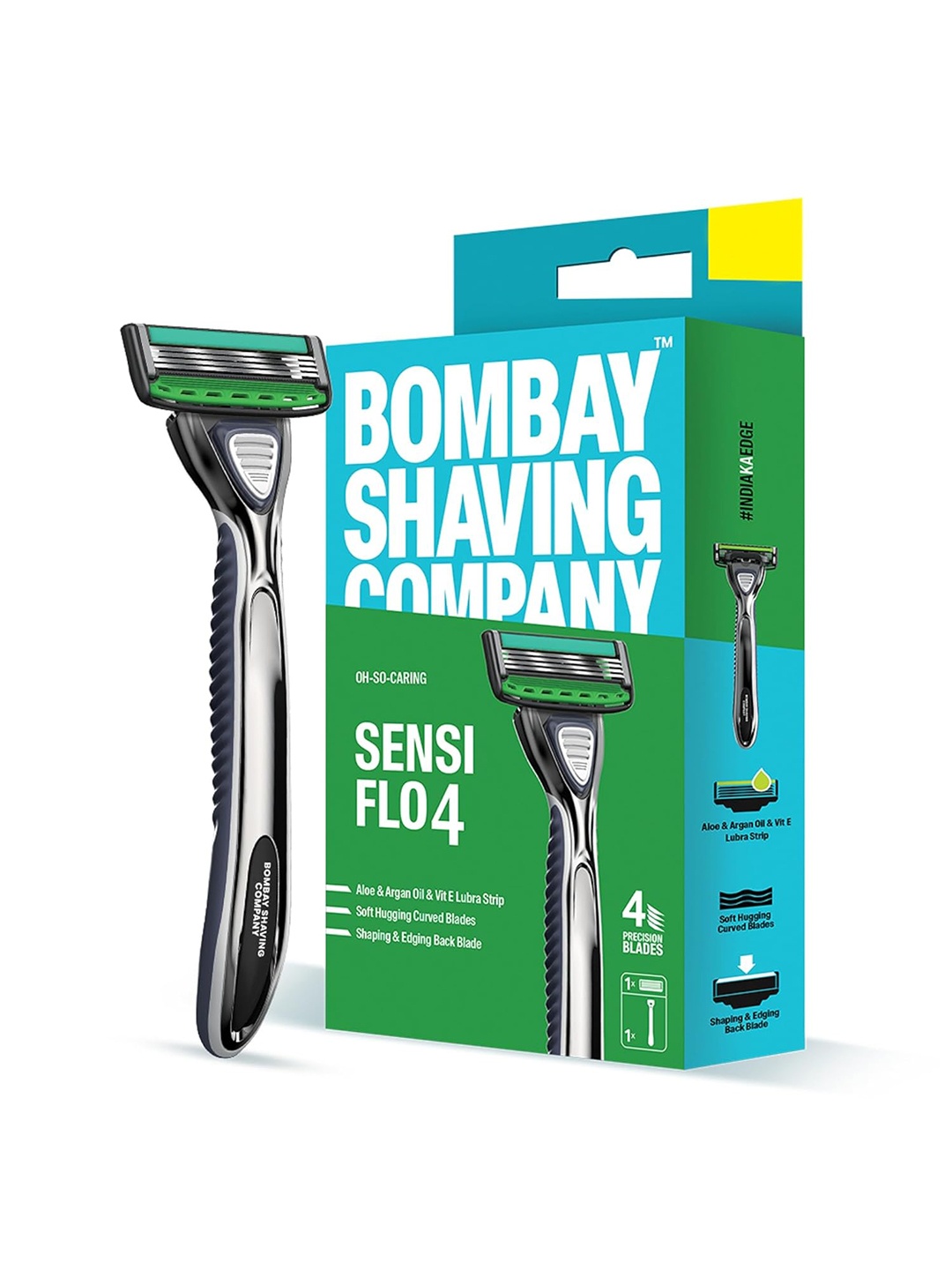 

Bombay Shaving Company Sensi Flo 4 Razor, Blue