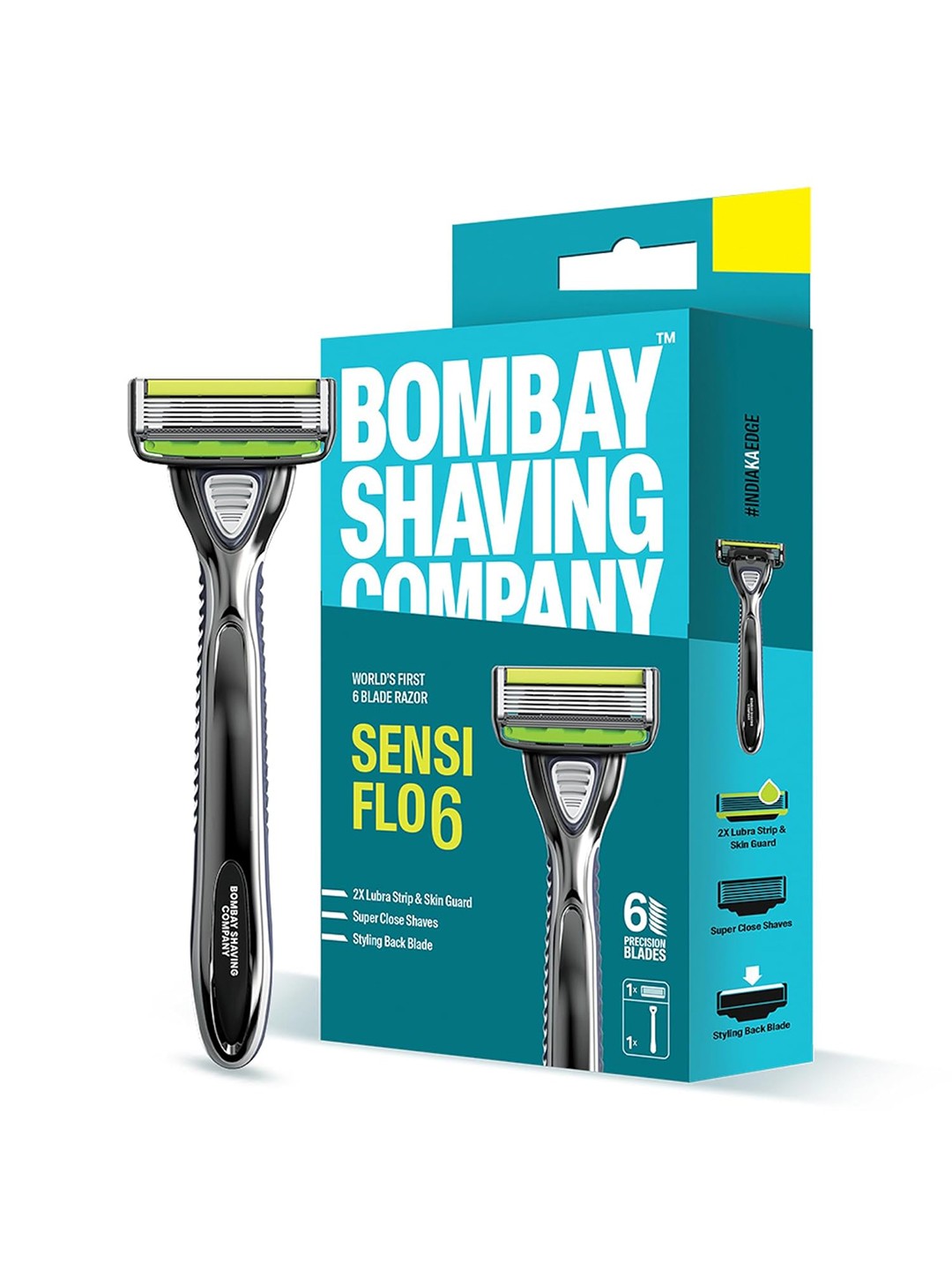 

Bombay Shaving Company Sensi Flo 6 Razor, Blue