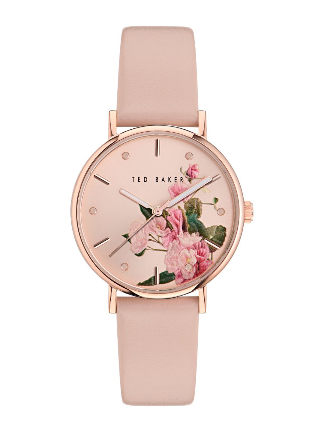 

Ted Baker Women Printed Dial & Leather Straps Analogue Watch BKPPHF307, Pink