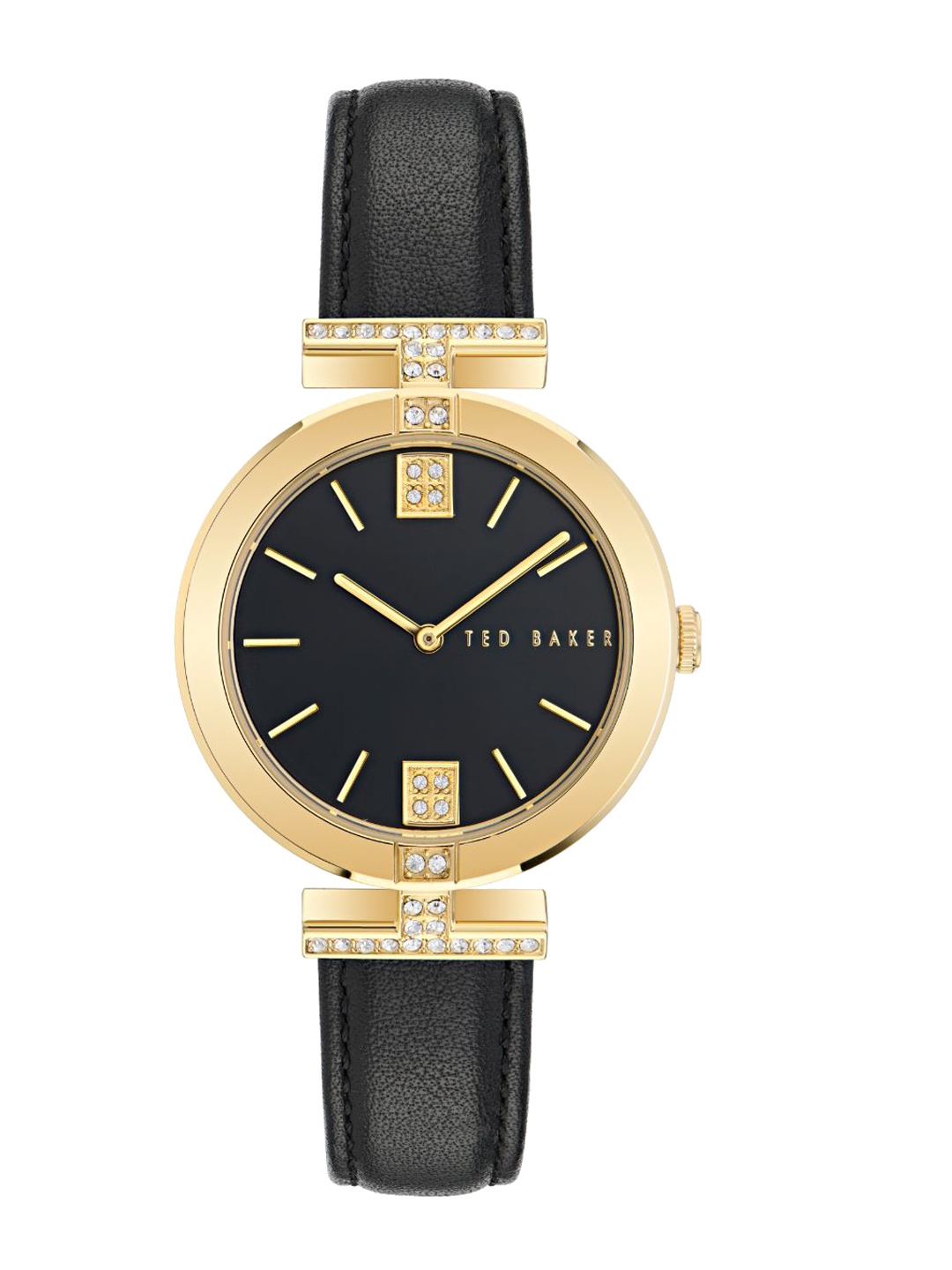 

Ted Baker Women Embellished Dial & Leather Straps Analogue Watch BKPDAF301, Black