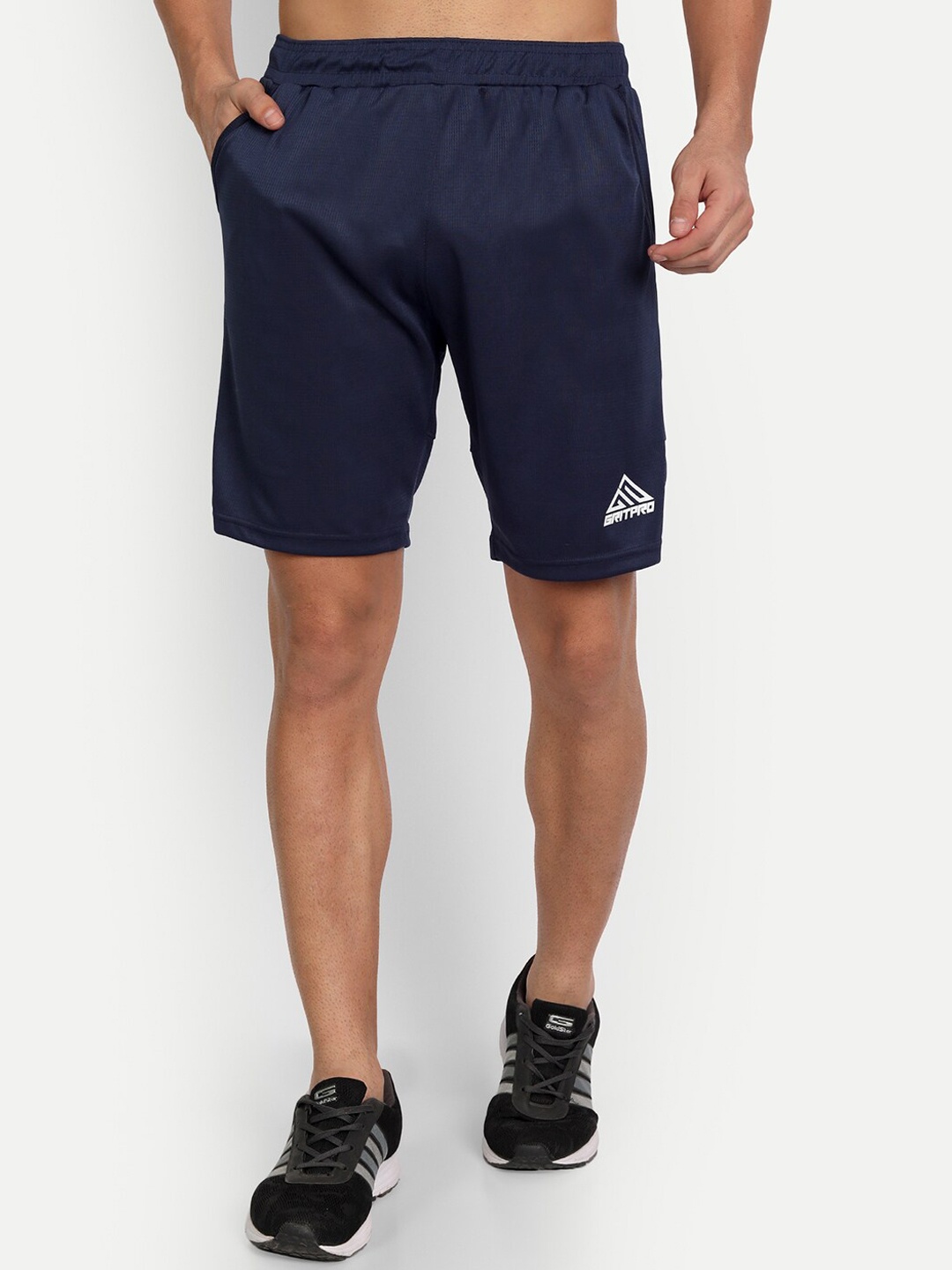 

GRITPRO Men Training or Gym Shorts, Navy blue