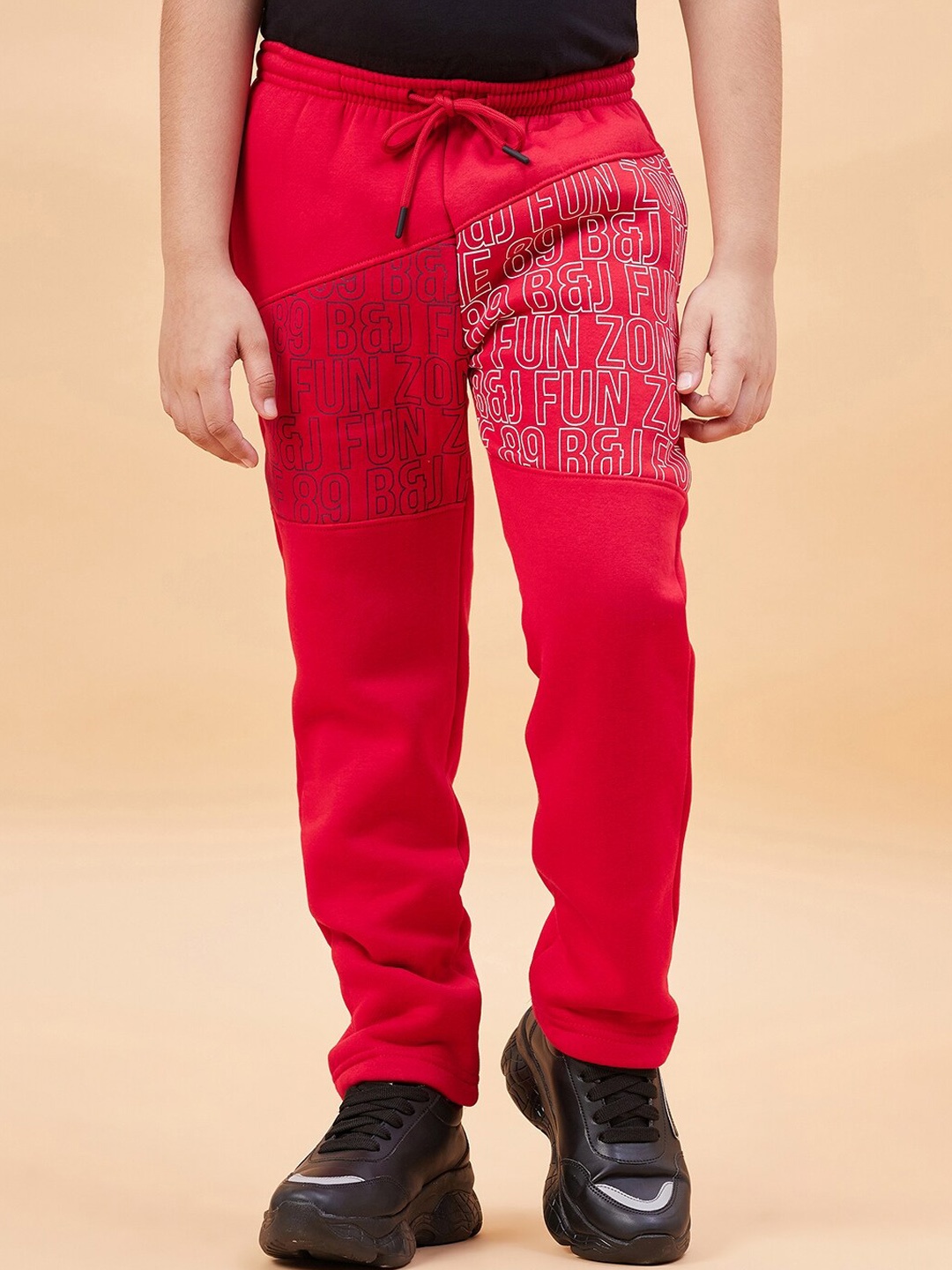 

Ben & Joe Kids Mid-Rise Anti-Microbial Track Pants, Red