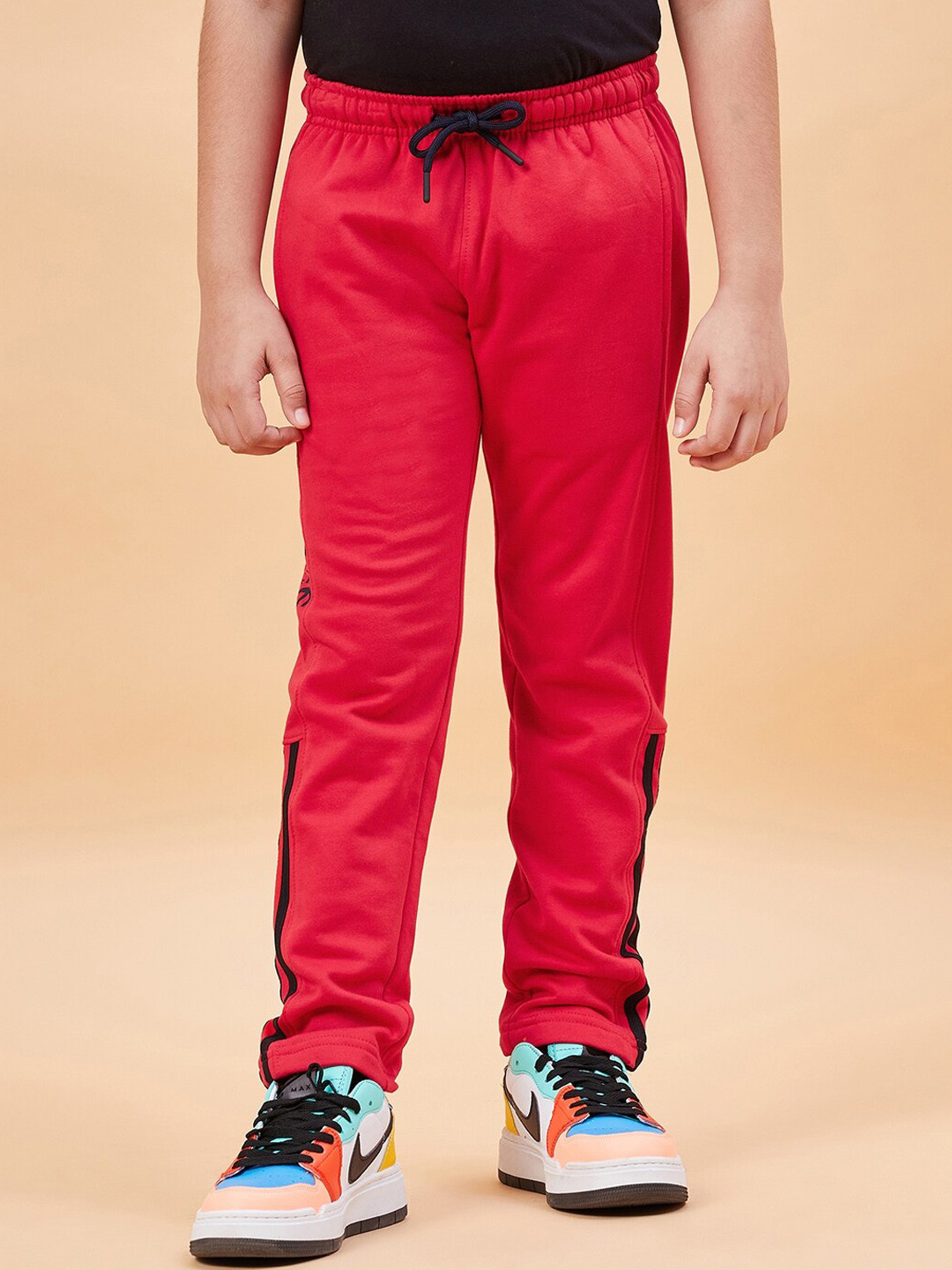 

Ben & Joe Kids Mid-Rise Anti-Microbial Track Pants, Red