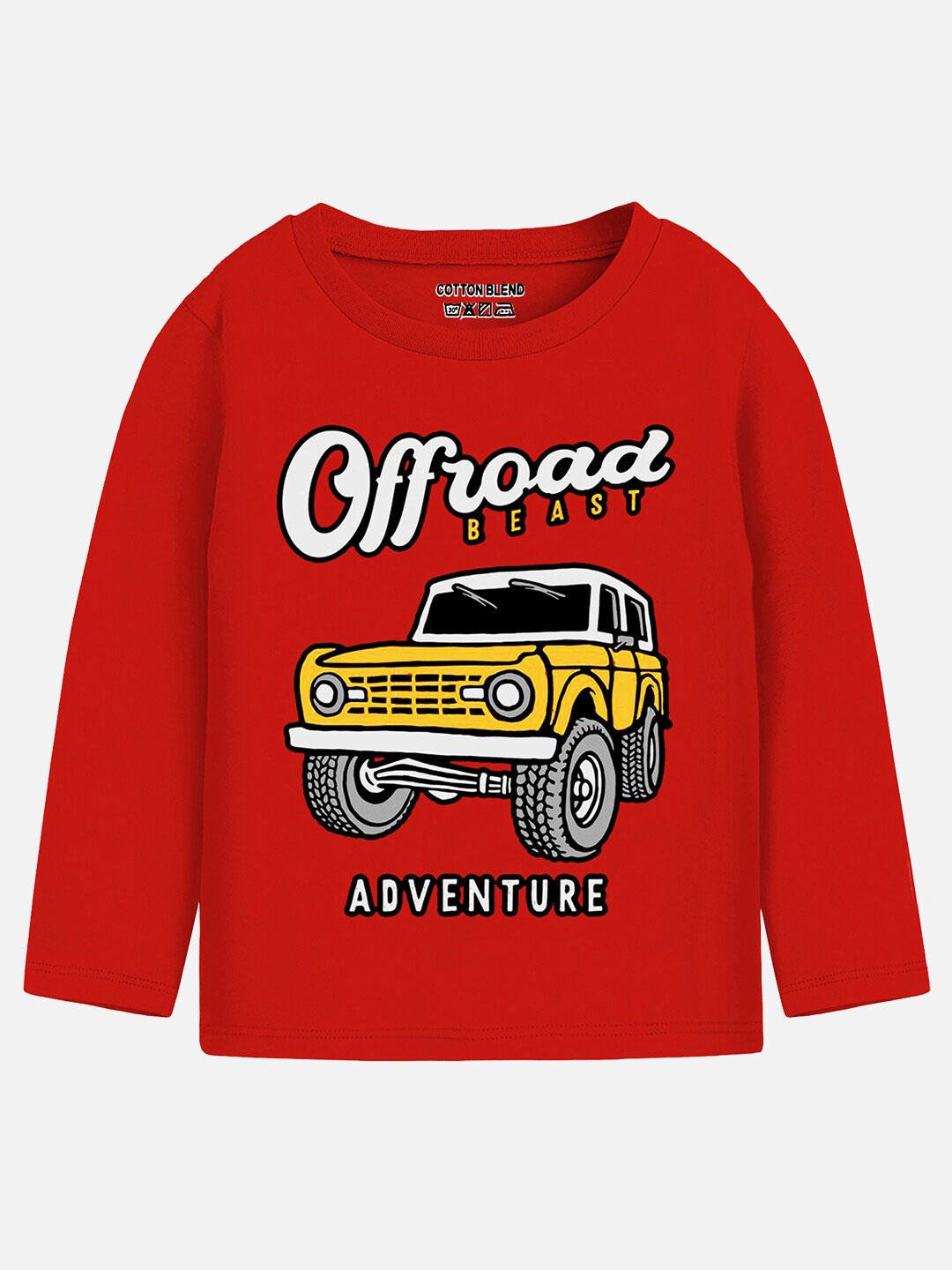 Trampoline Boys Graphic Printed T-Shirt, Red