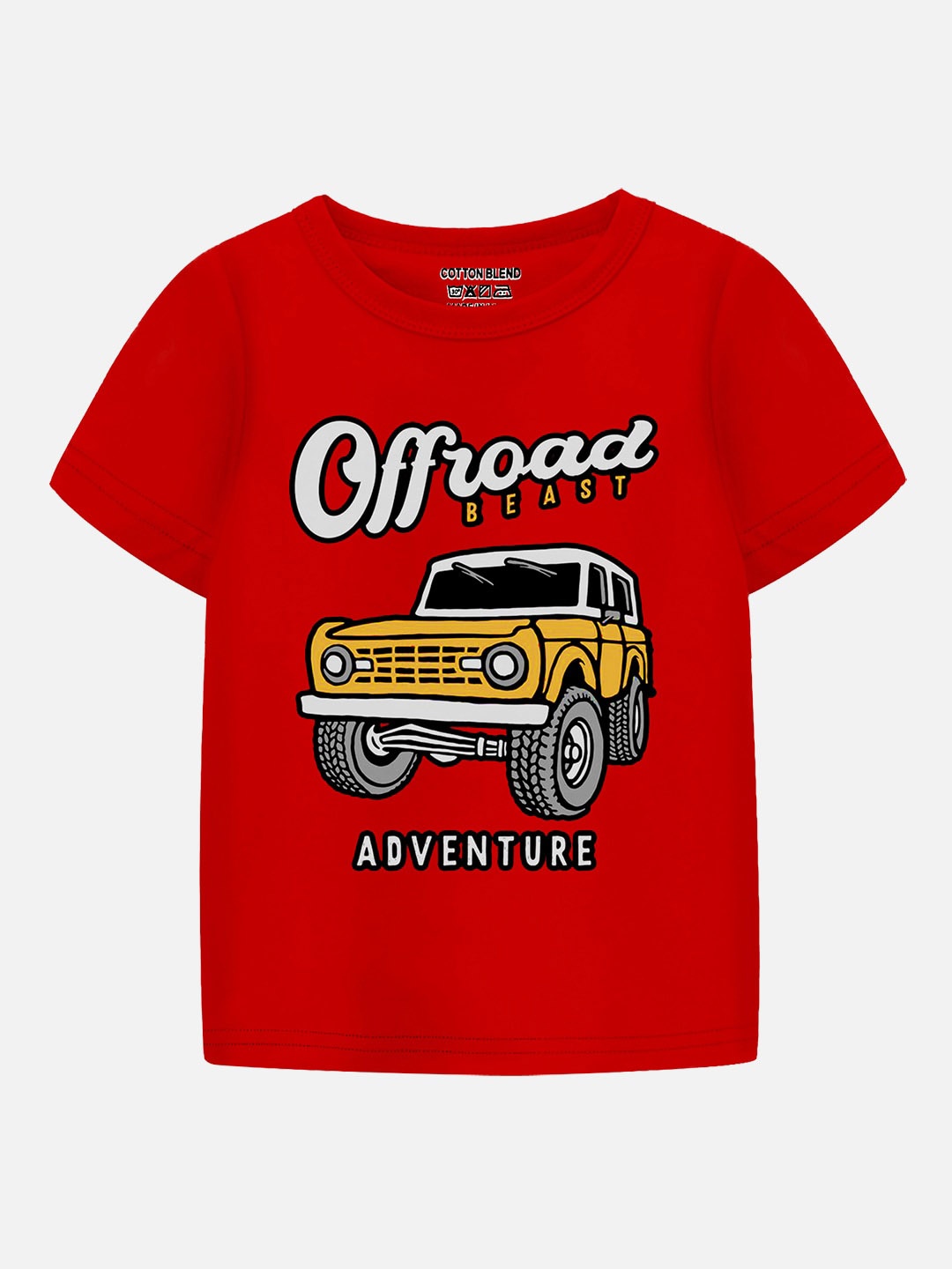 

Trampoline Boys Typography Printed Long Sleeves Casual Knitted T-shirt, Red