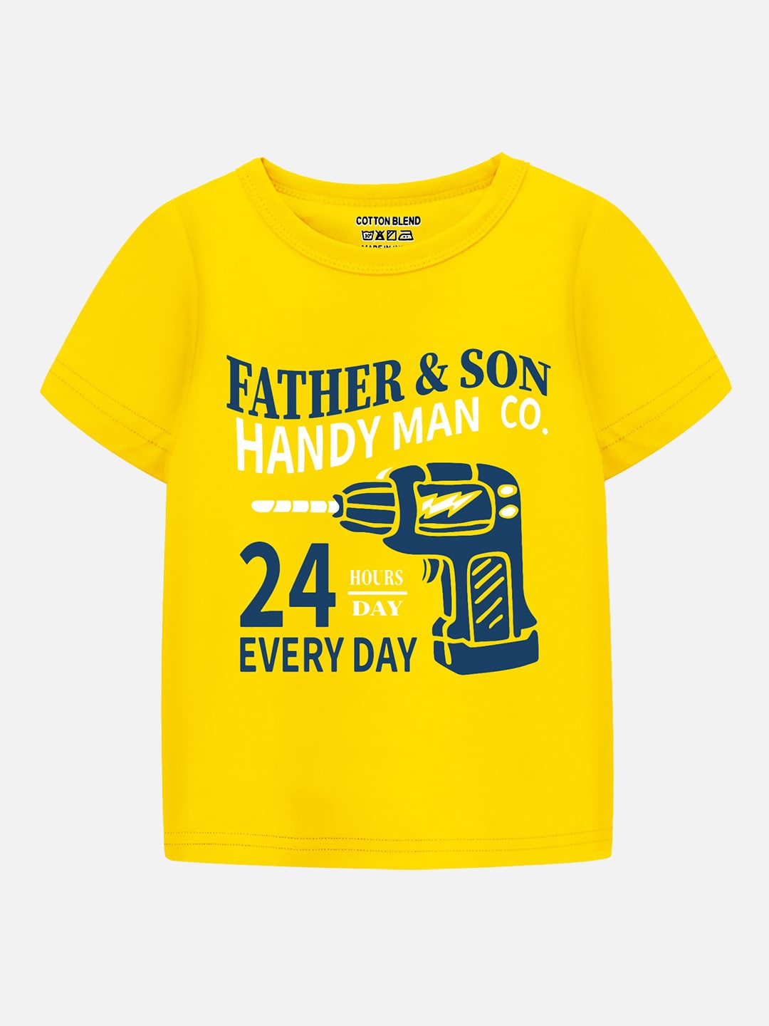 

Trampoline Boys Typography Printed T-shirt, Yellow