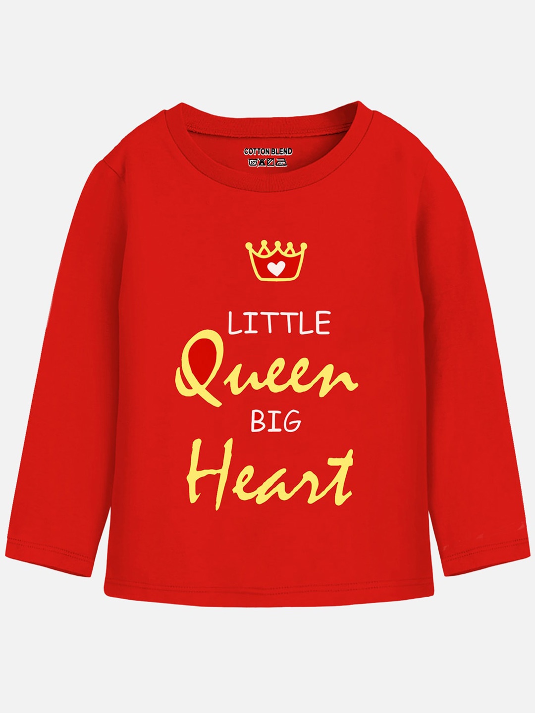 

Trampoline Girls Typography Printed Cotton T-shirt, Red
