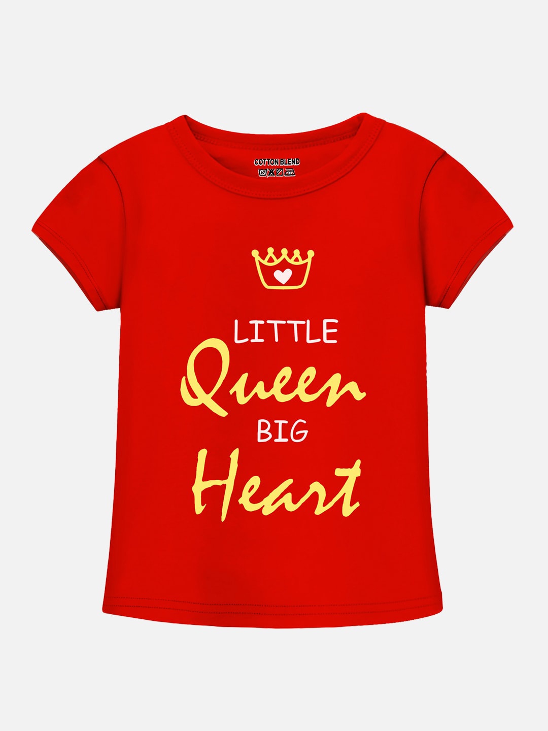 

Trampoline Girls Typography Printed Cotton T-shirt, Red