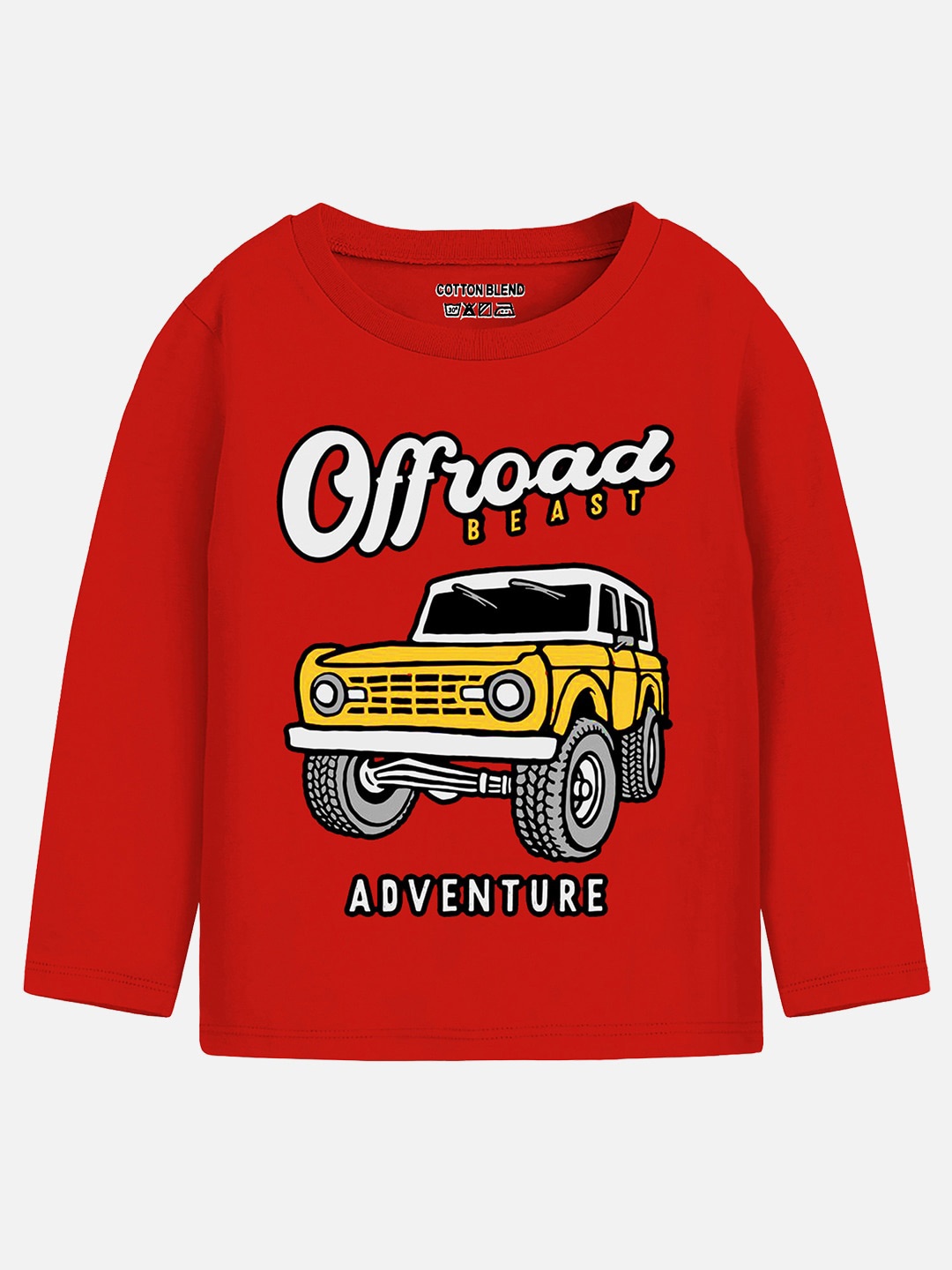 

Trampoline Boys Graphic Printed T-shirt, Red
