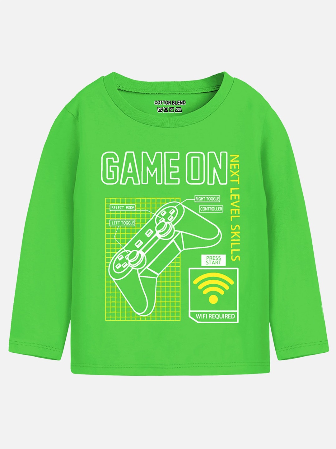 

Trampoline Boys Typography Printed T-Shirt, Green