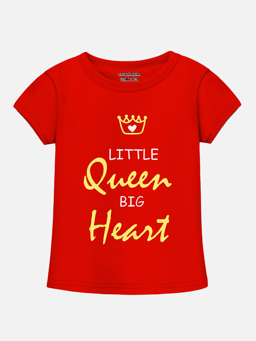

Trampoline Girls Typography Printed Cotton T-shirt, Red