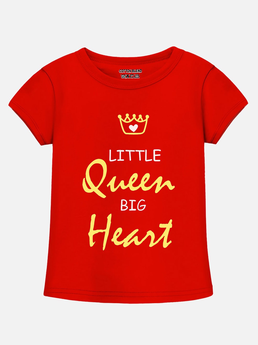 

Trampoline Girls Typography Printed Cotton T-shirt, Red