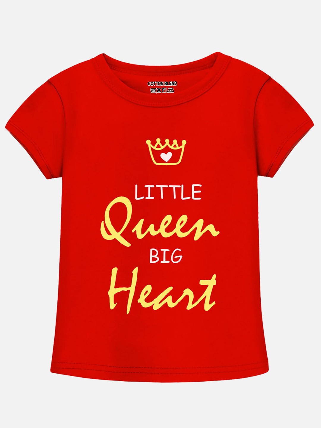 

Trampoline Girls Typography Printed Cotton T-shirt, Red