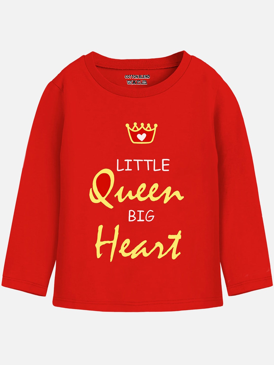 

Trampoline Girls Typography Printed Cotton T-shirt, Red